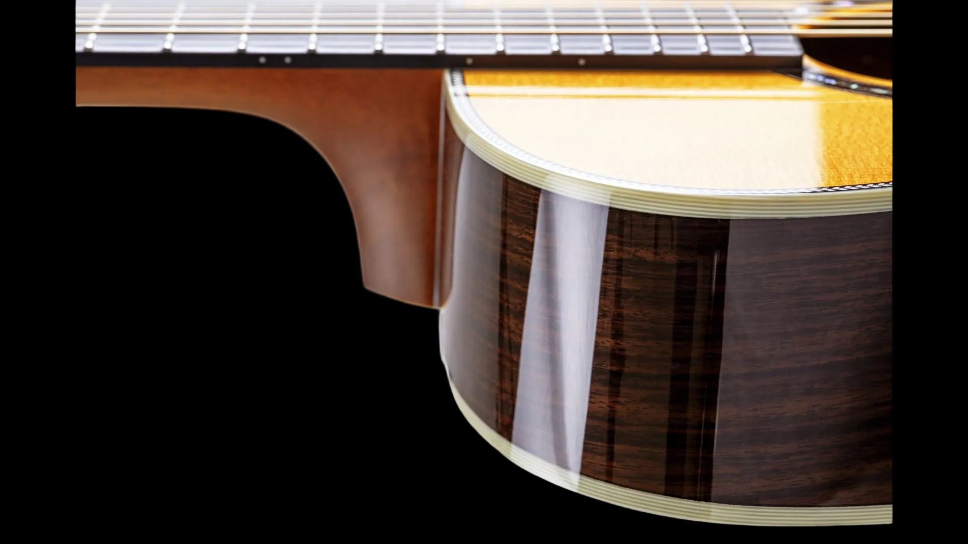 Duke OM-PF-Solid Acoustic Guitar (Inc Deluxe Gigbag)