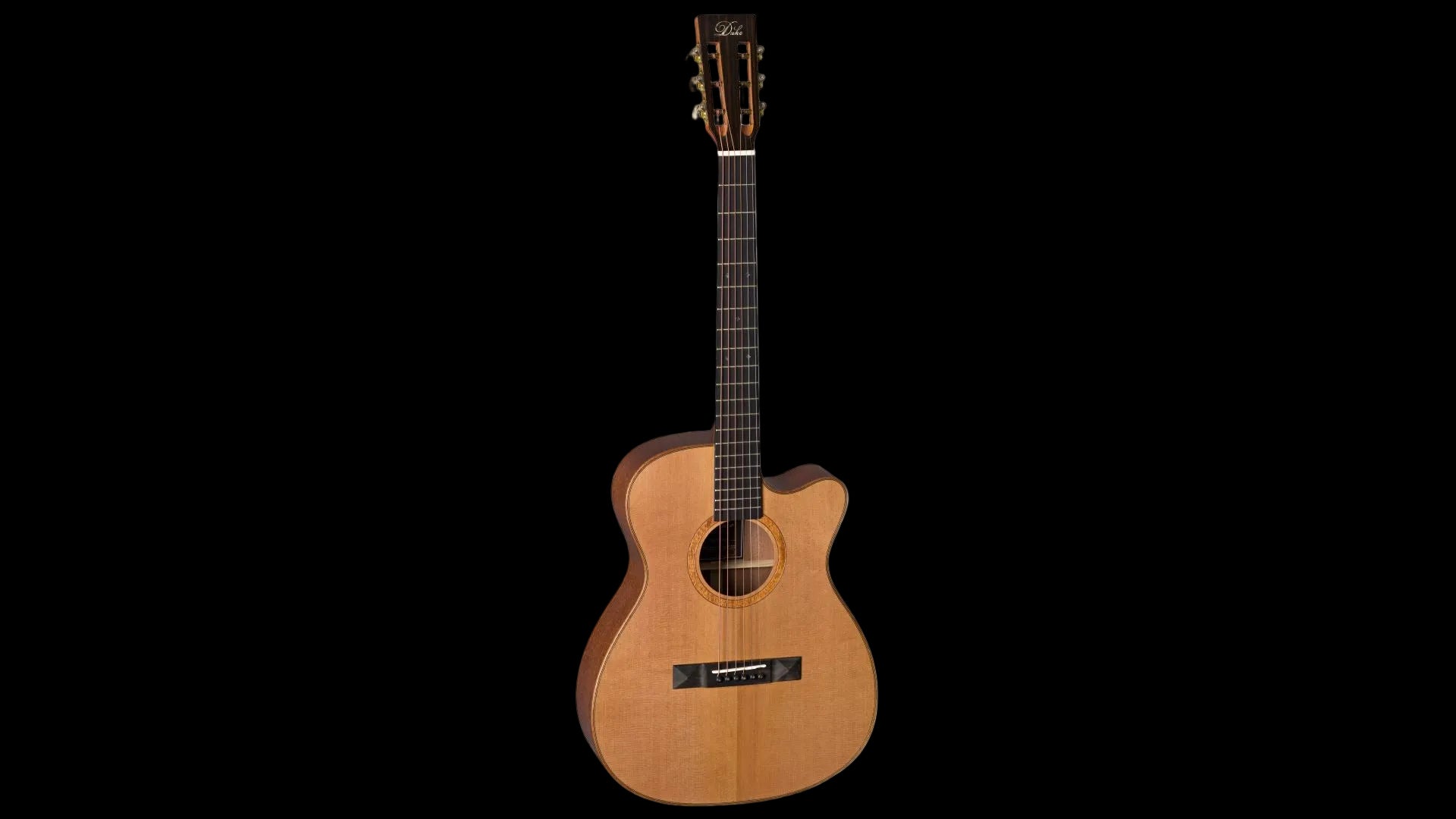 Duke OM-MC-Cut Acoustic Guitar (Inc Deluxe Gigbag)