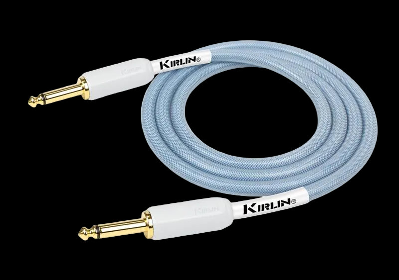 Kirlin IPW201 WEG-BL Fabric Gel 20' Straight  Blue Guitar Cable