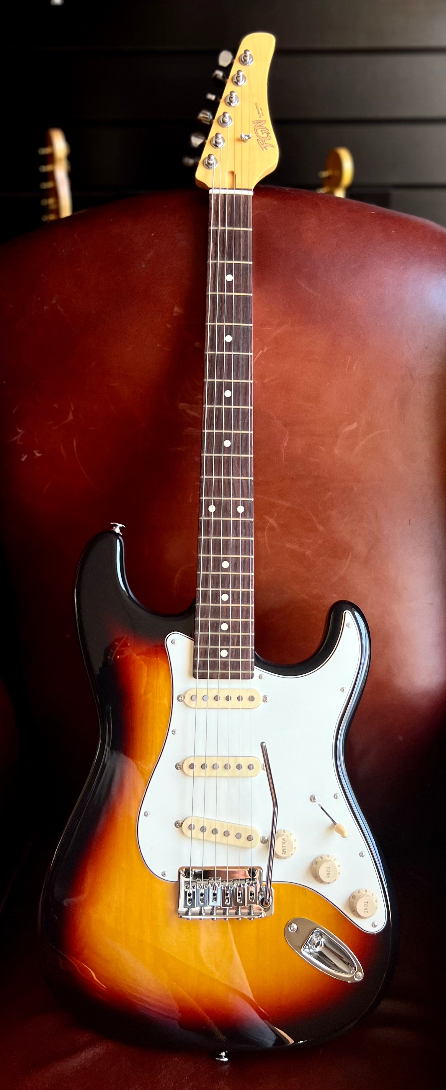 FGN Guitars Boundary BST 3-Tone Sunburst, Electric Guitar for sale at Richards Guitars.