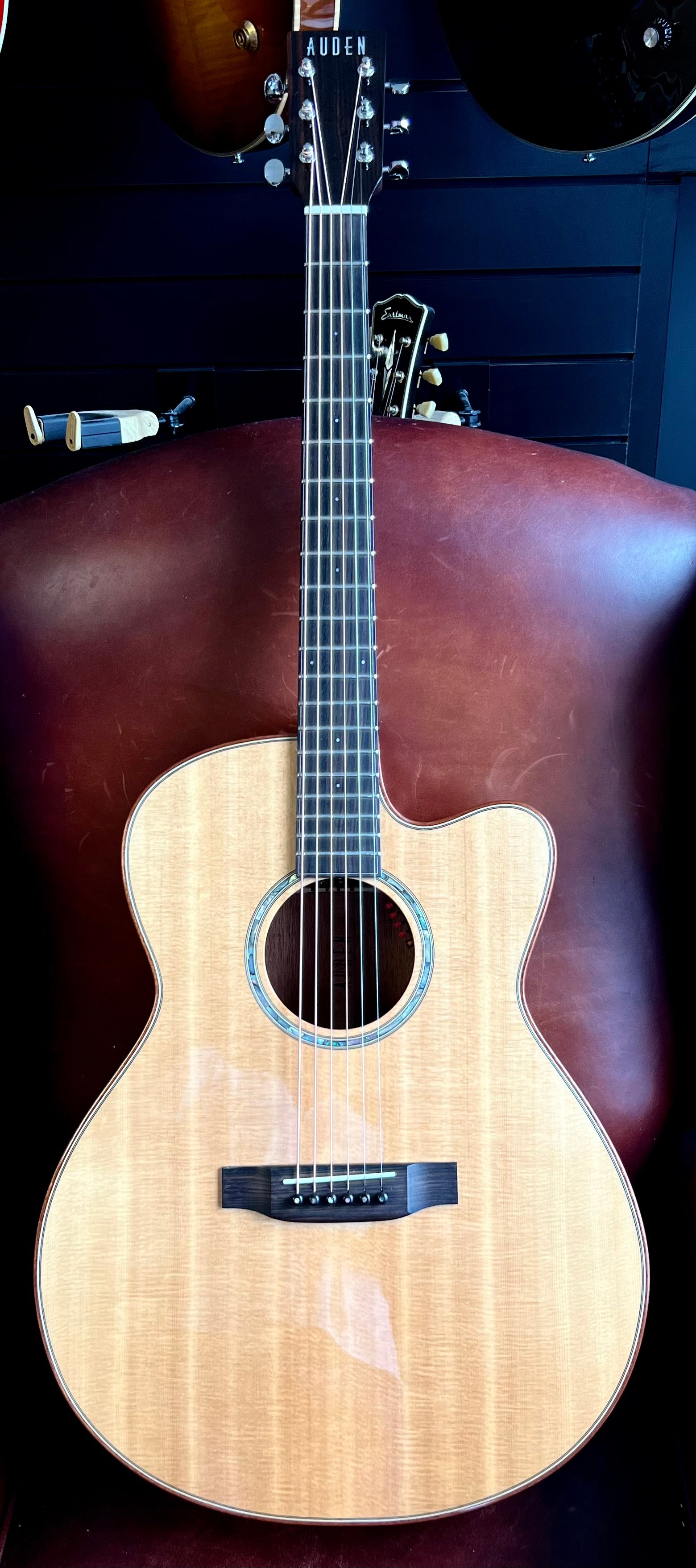 Auden Austin Mahogany Cutaway, Electro Acoustic Guitar for sale at Richards Guitars.