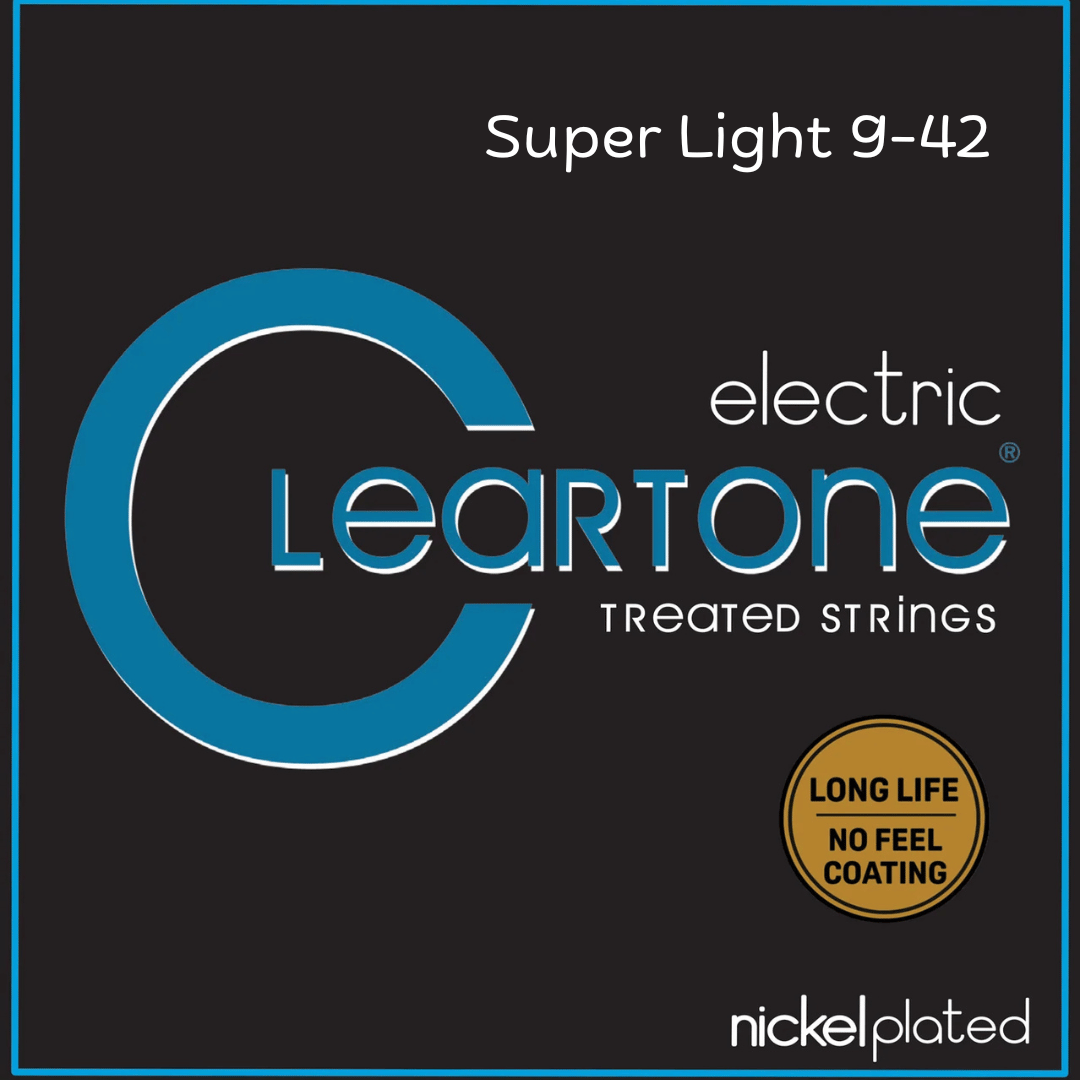 Cleartone Electric Super Light 9-42 Electric Treated Guitar Strings