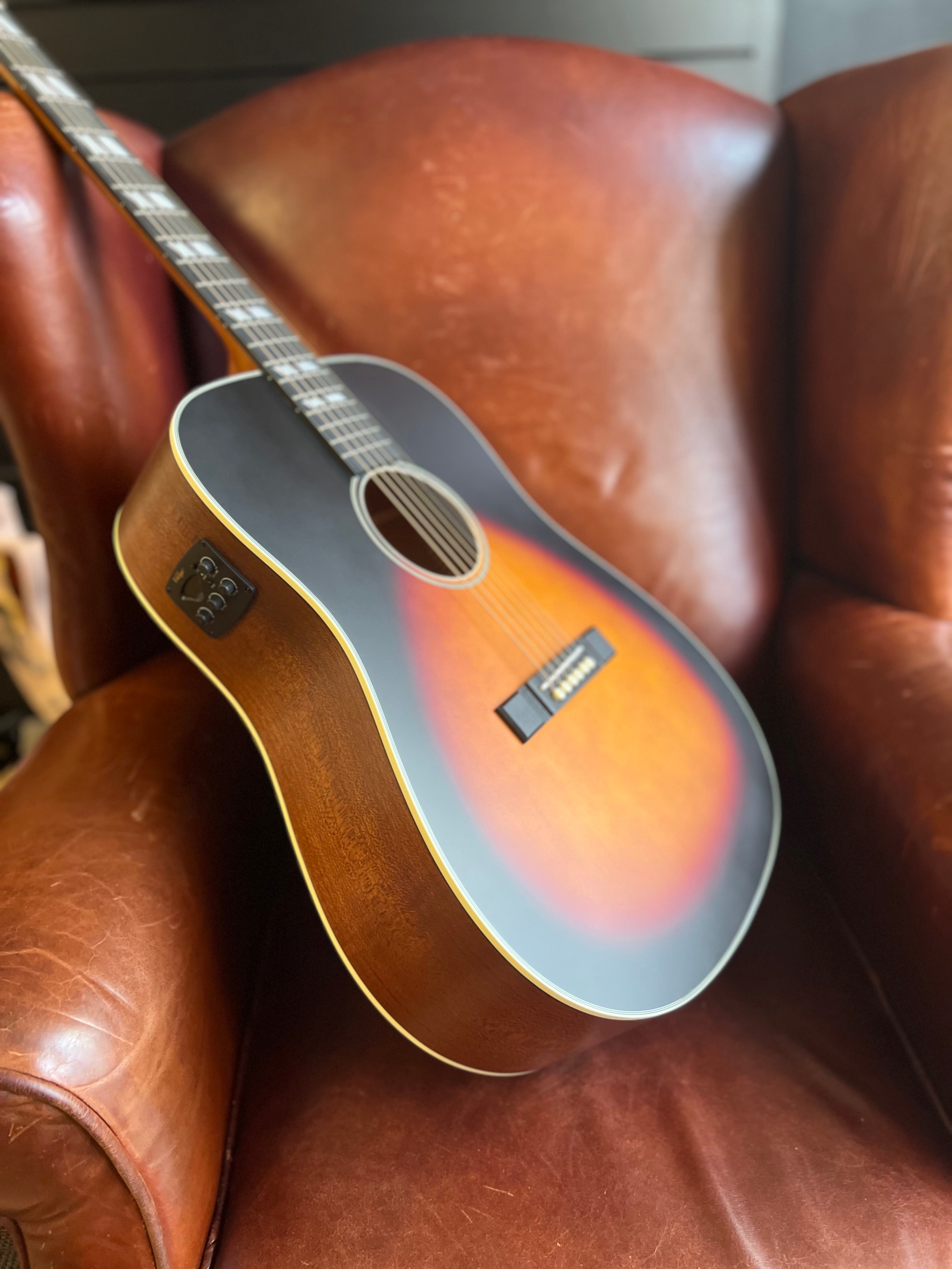 Vintage VGA990 Electro-Acoustic Sweetwater Guitar ~ Sunburst, Electro Acoustic Guitar for sale at Richards Guitars.