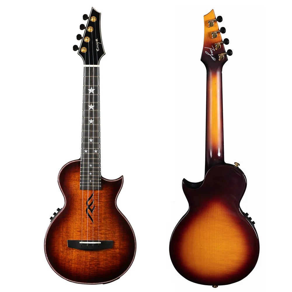 Enya ENYA E6 FE Solid Koa, Ukulele for sale at Richards Guitars.