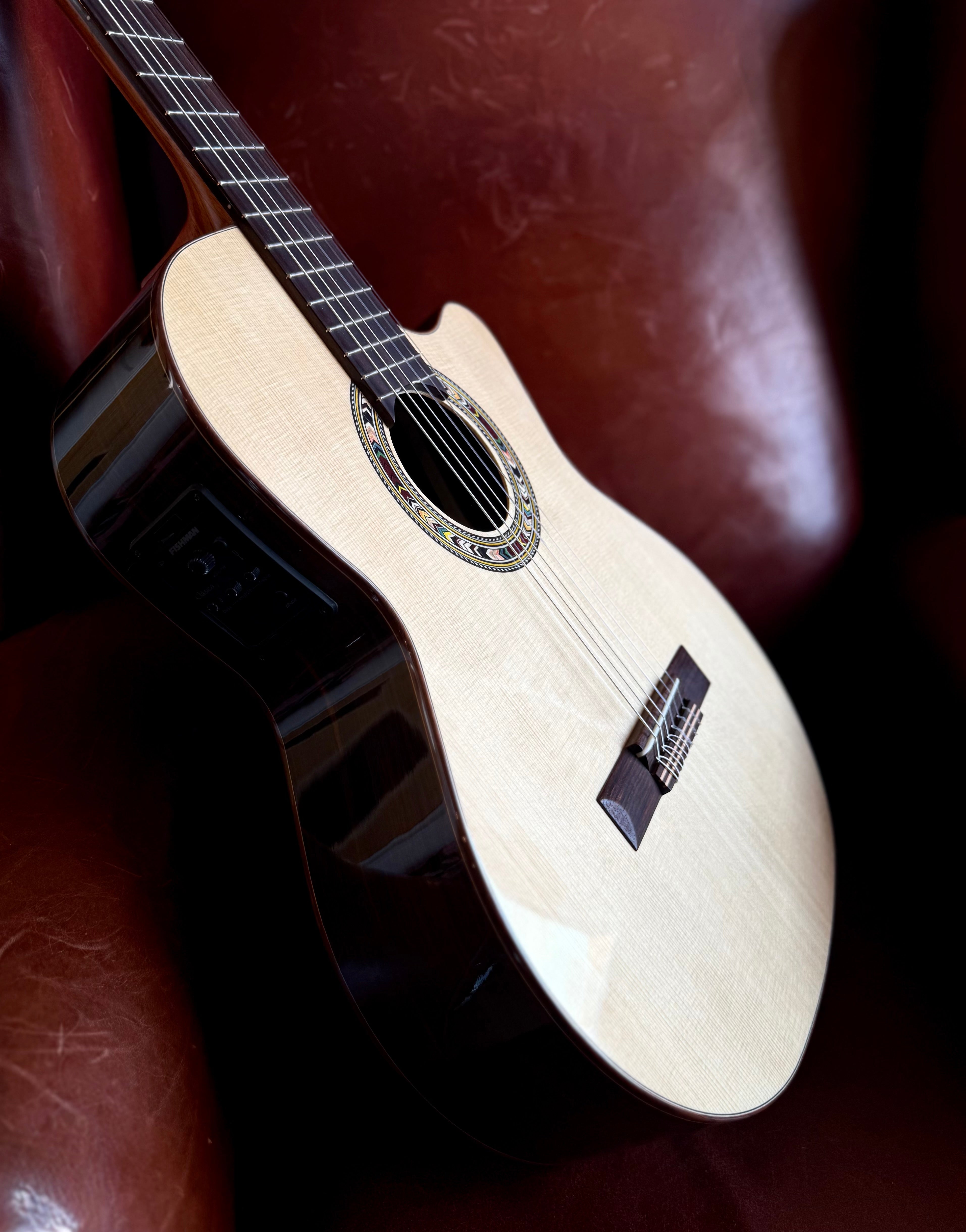 Kremona F65CWS, Solid Spruce, Indian Rosewood Back & Sides,  Hand Made Electro Nylon Strung Guitar