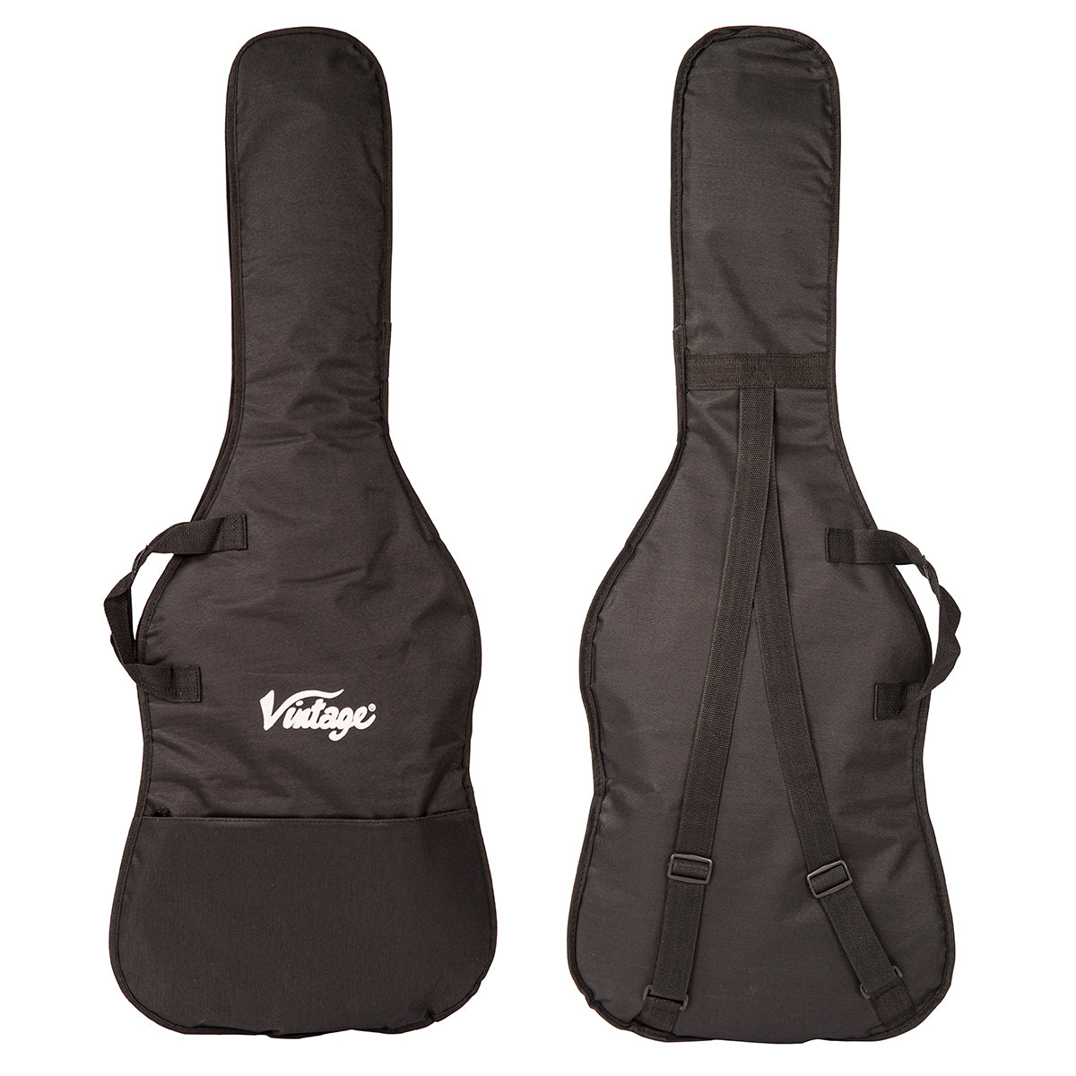 Vintage V40 Maple Coaster Series Bass Guitar Pack ~ Boulevard Black, for sale at Richards Guitars.