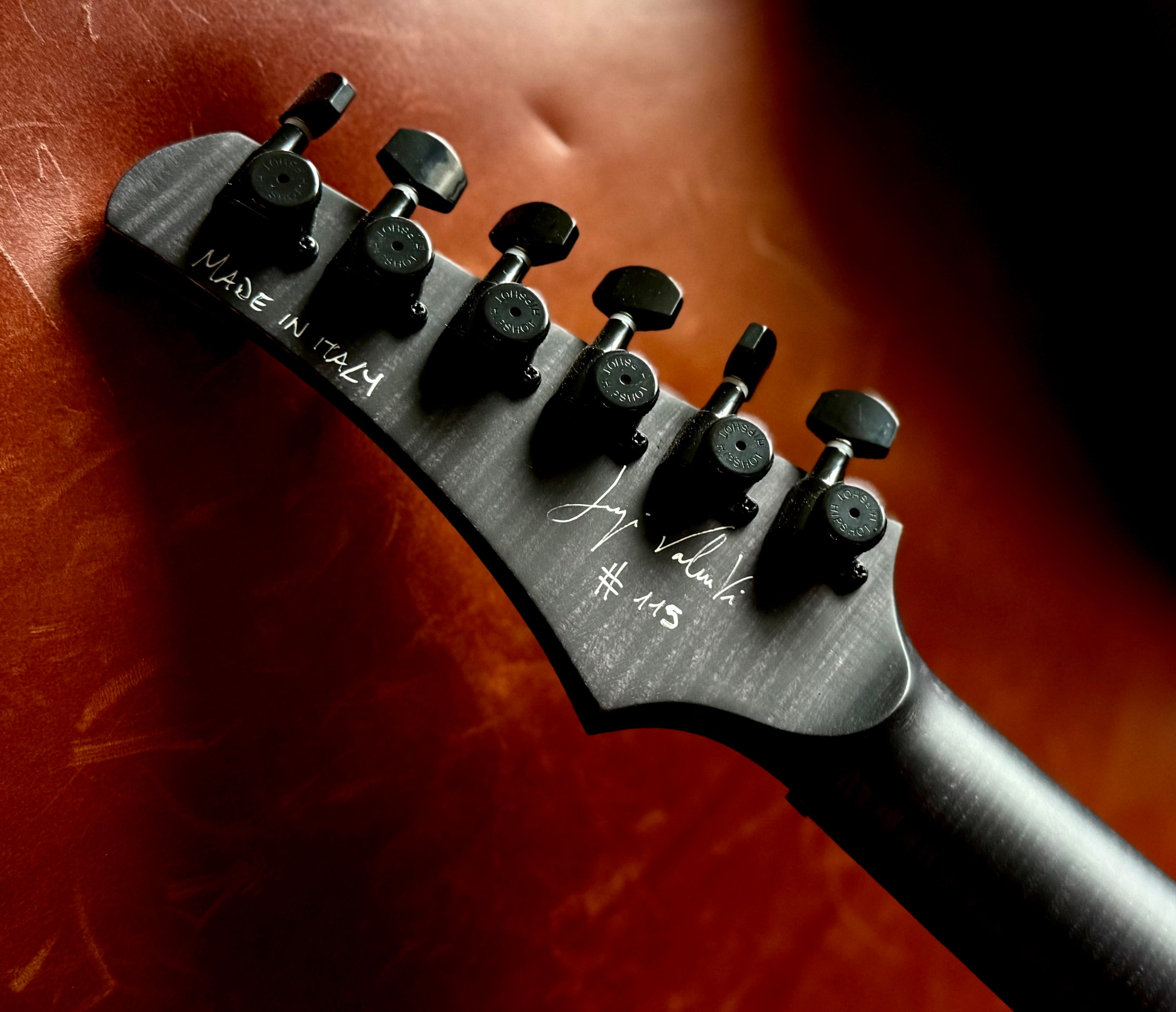 Valenti Nebula Dark Night Custom : Hand Made In Italy Richards Guitars Of Stratford Upon Avon