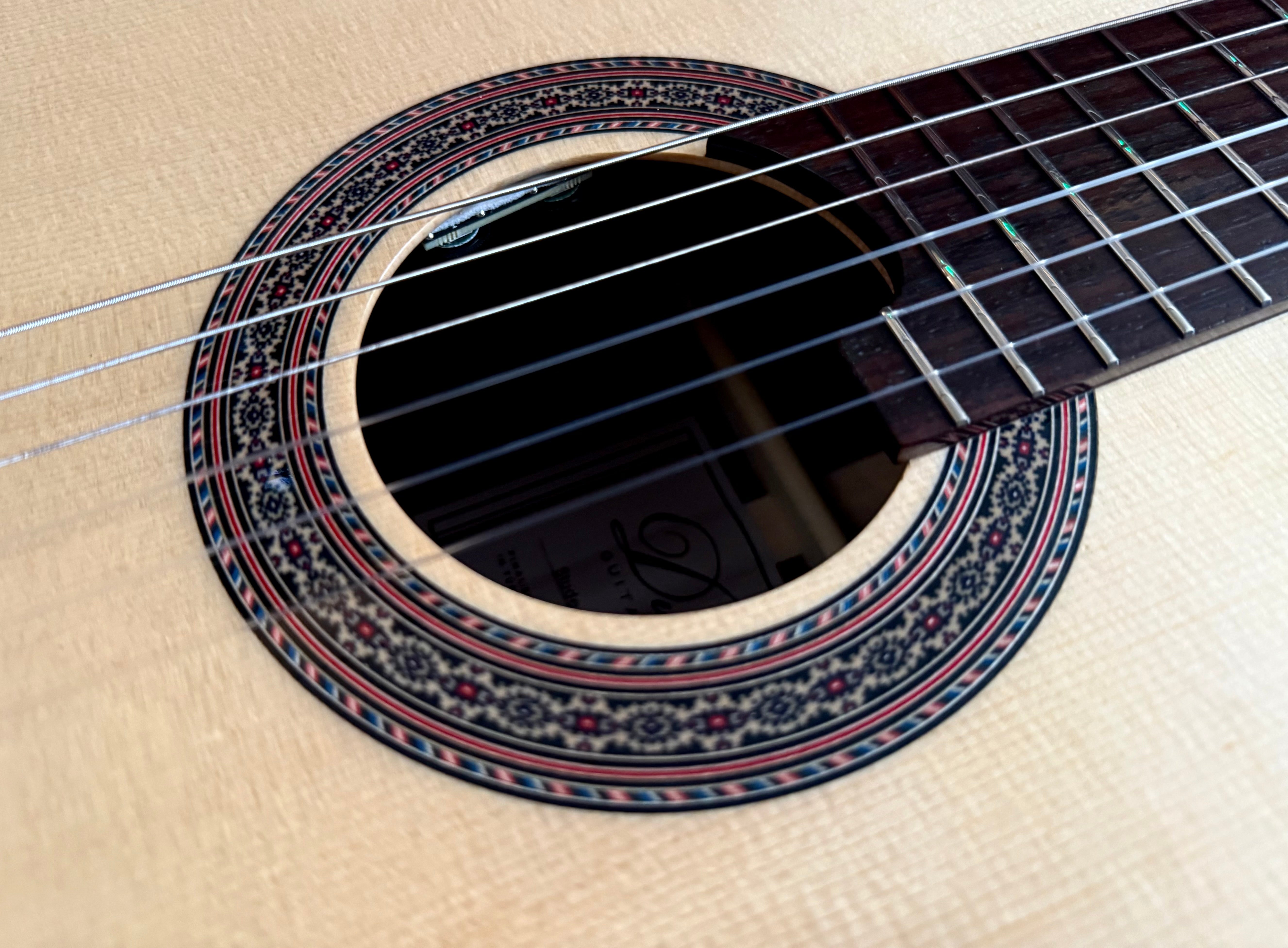 Duke Student F Cut Nylon Strung Guitar.  Utterly Stunning Classical Guitar