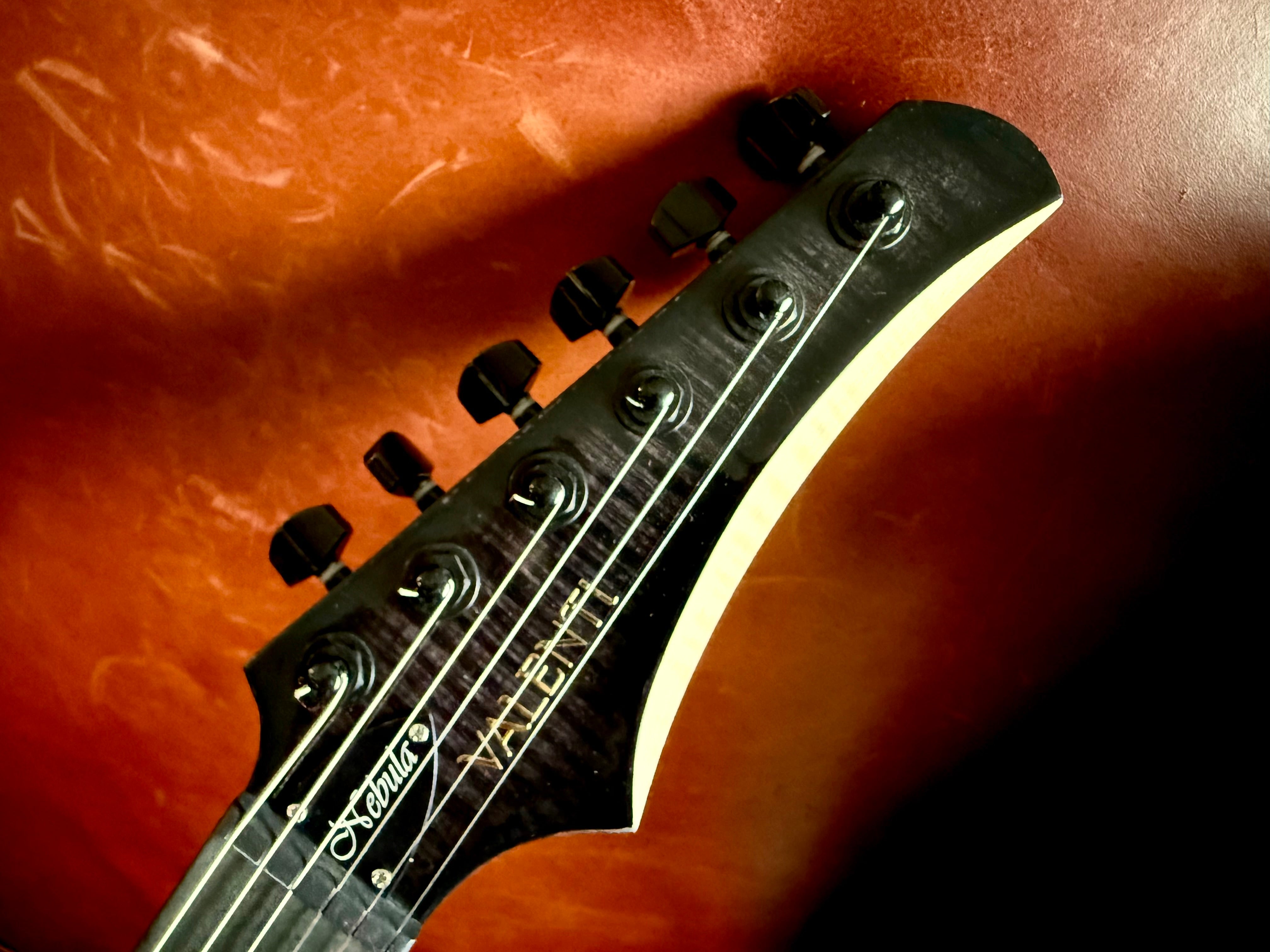 Valenti Nebula Dark Night Custom : Hand Made In Italy Richards Guitars Of Stratford Upon Avon