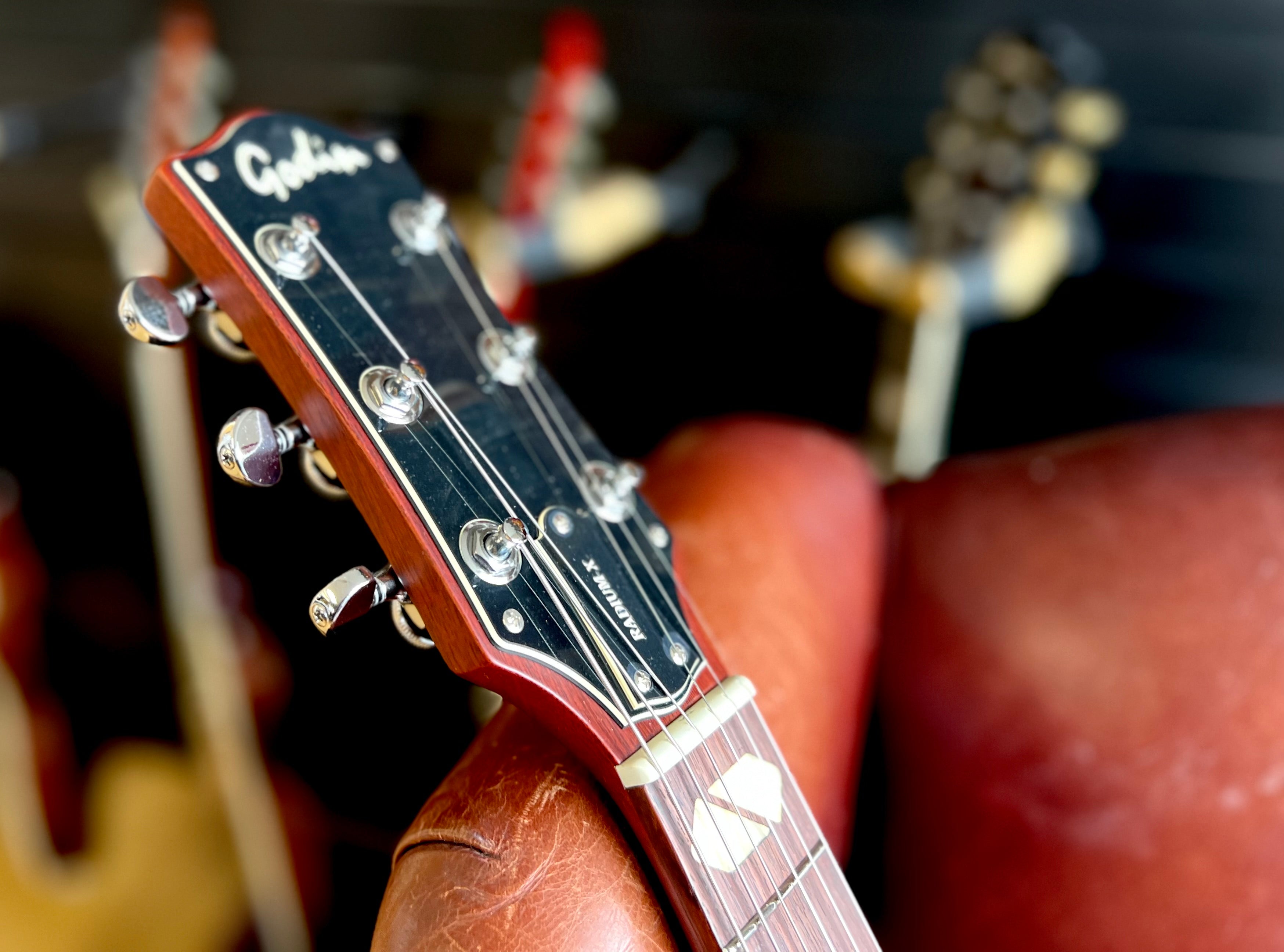 Godin Radium-X Electric Guitar ~ Natural SG, Electric Guitar for sale at Richards Guitars.