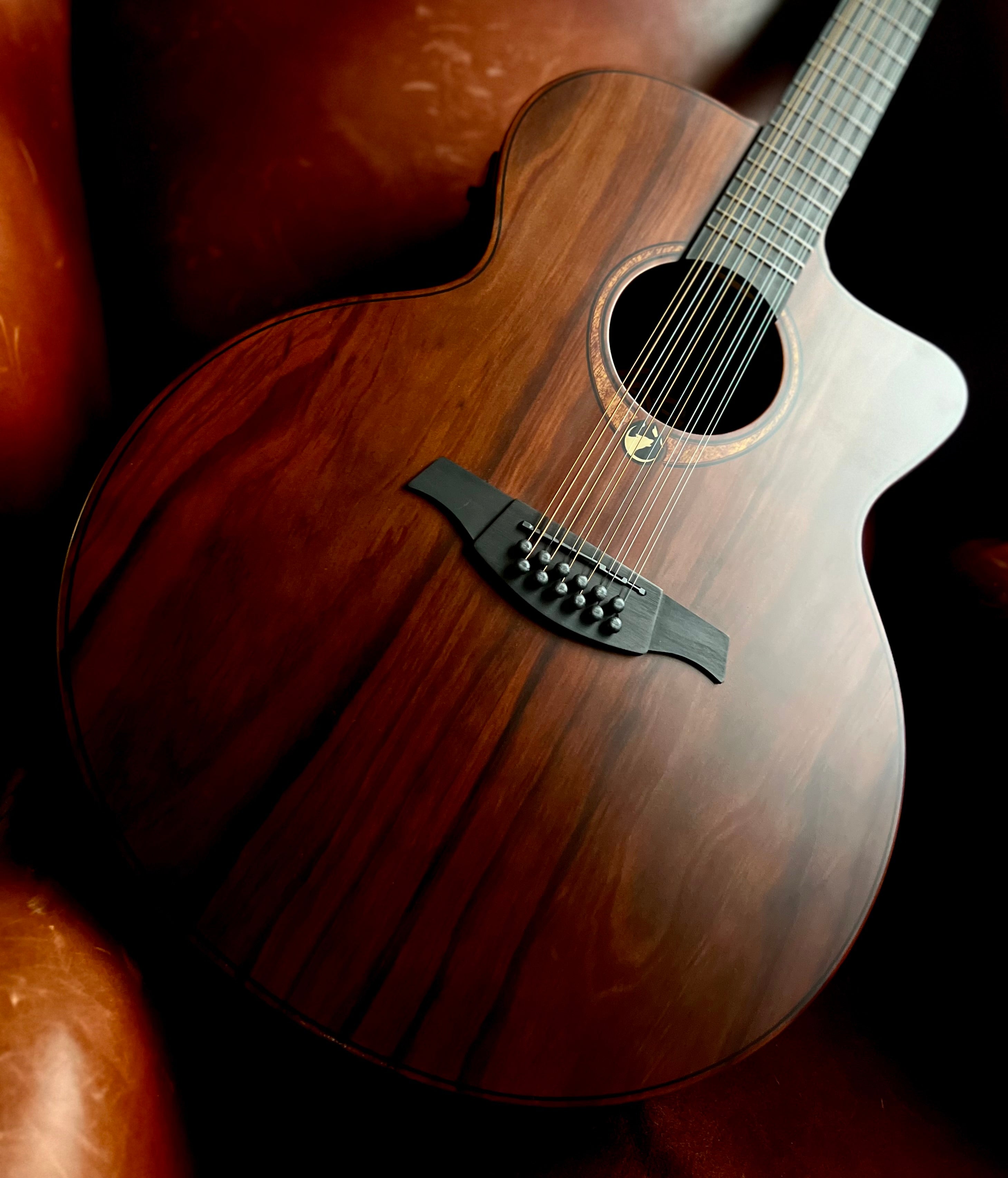 LAG Sauvage Jumbo 12 Strings Cutaway Acoustic-Electric, Electro Acoustic Guitar for sale at Richards Guitars.