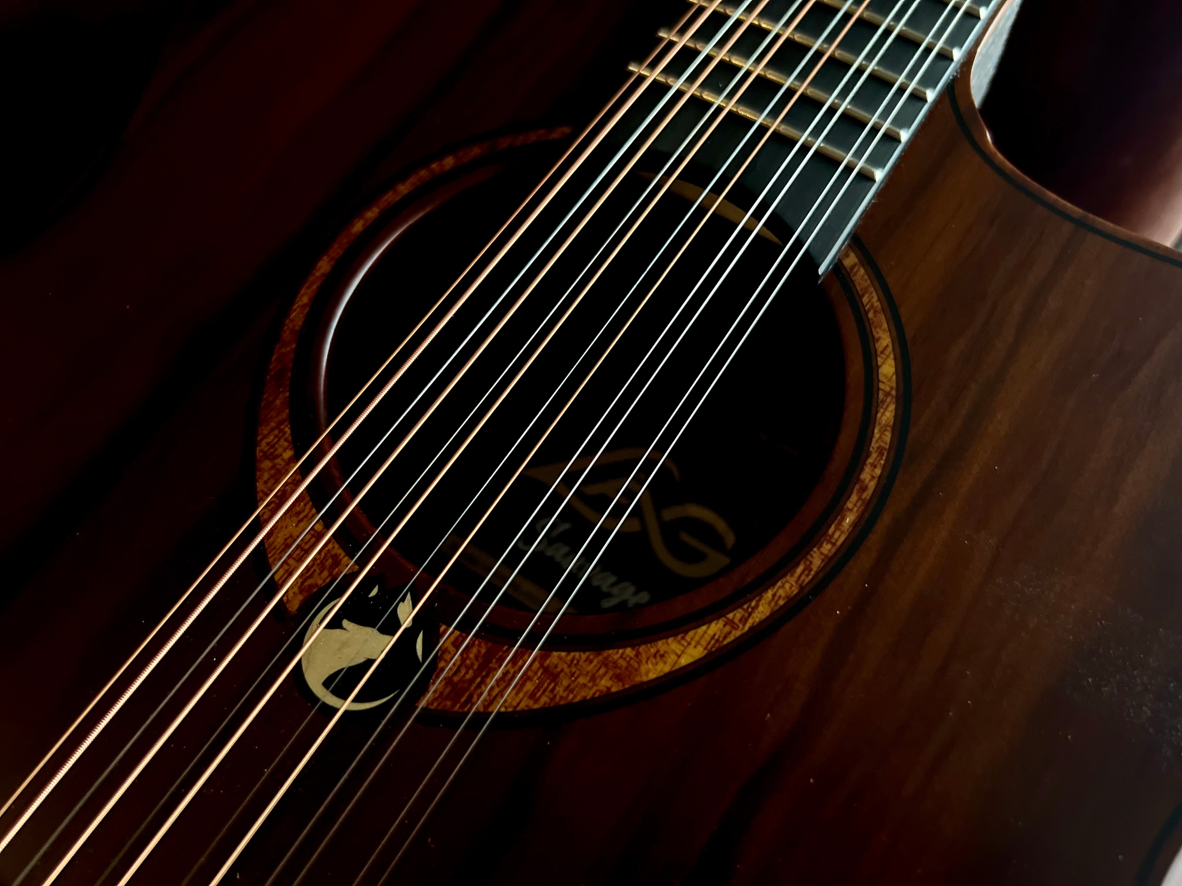 LAG Sauvage Jumbo 12 Strings Cutaway Acoustic-Electric, Electro Acoustic Guitar for sale at Richards Guitars.