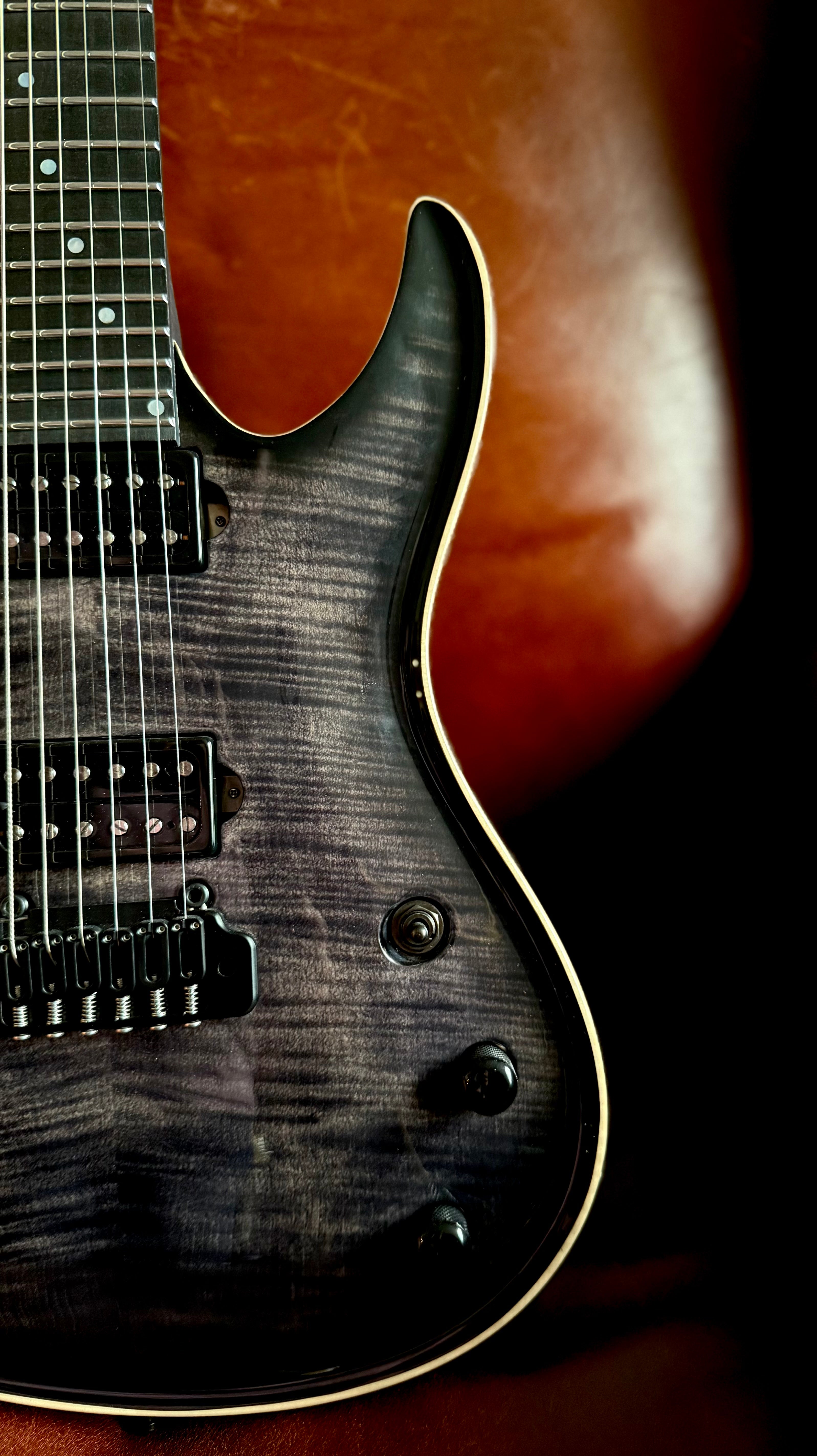 Valenti Nebula Dark Night Custom : Hand Made In Italy Richards Guitars Of Stratford Upon Avon