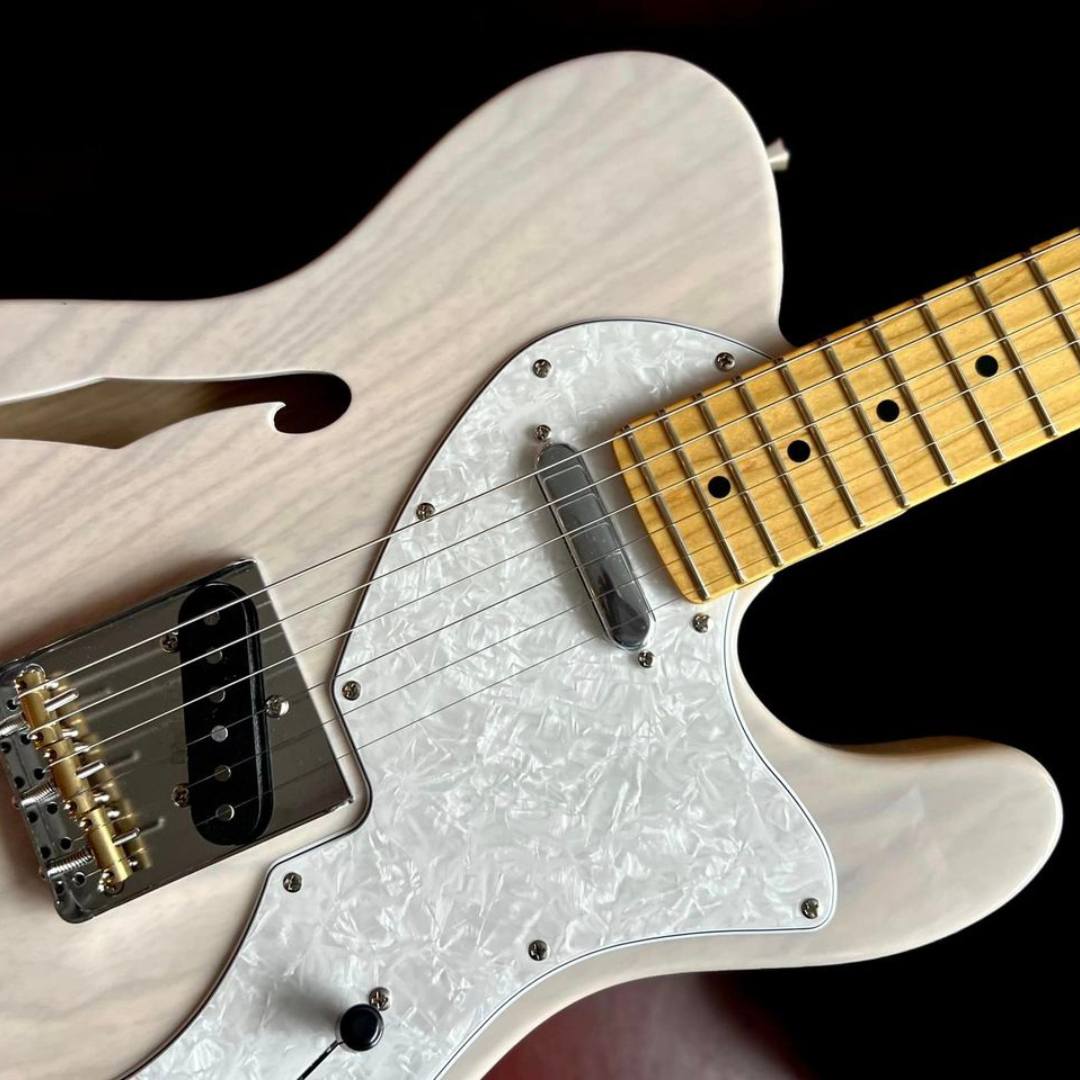 FGN Neoclassic TE 100M Ash Thinline White Blonde, Electric Guitar for sale at Richards Guitars.