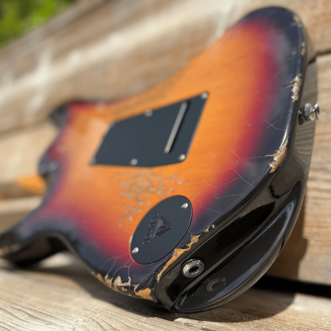 Valiant Soothsayer Distressed Vintage Burst W' Stainless Steel Fret Upgrade