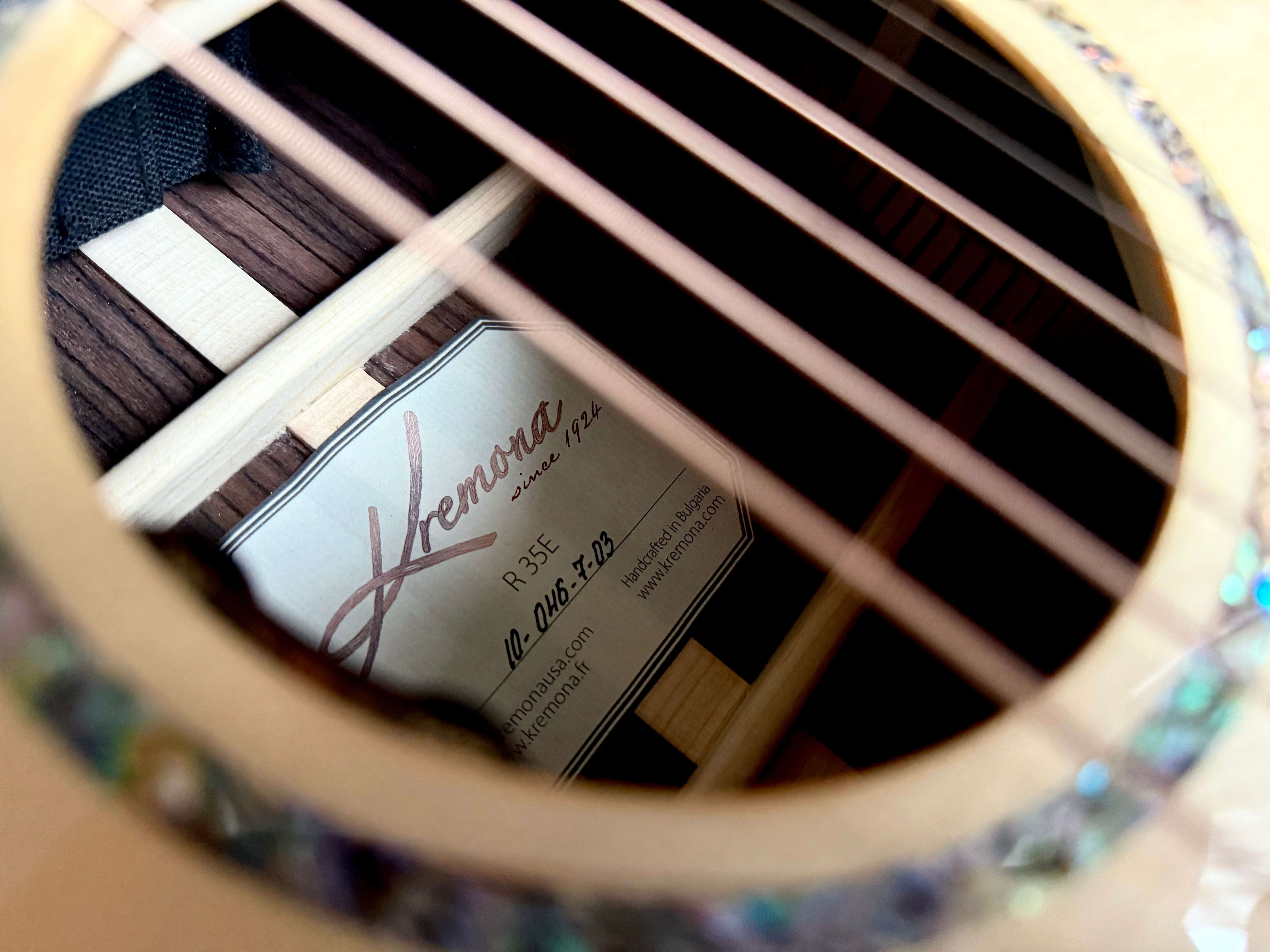 Kremona R35E, Electro Acoustic Guitar for sale at Richards Guitars.