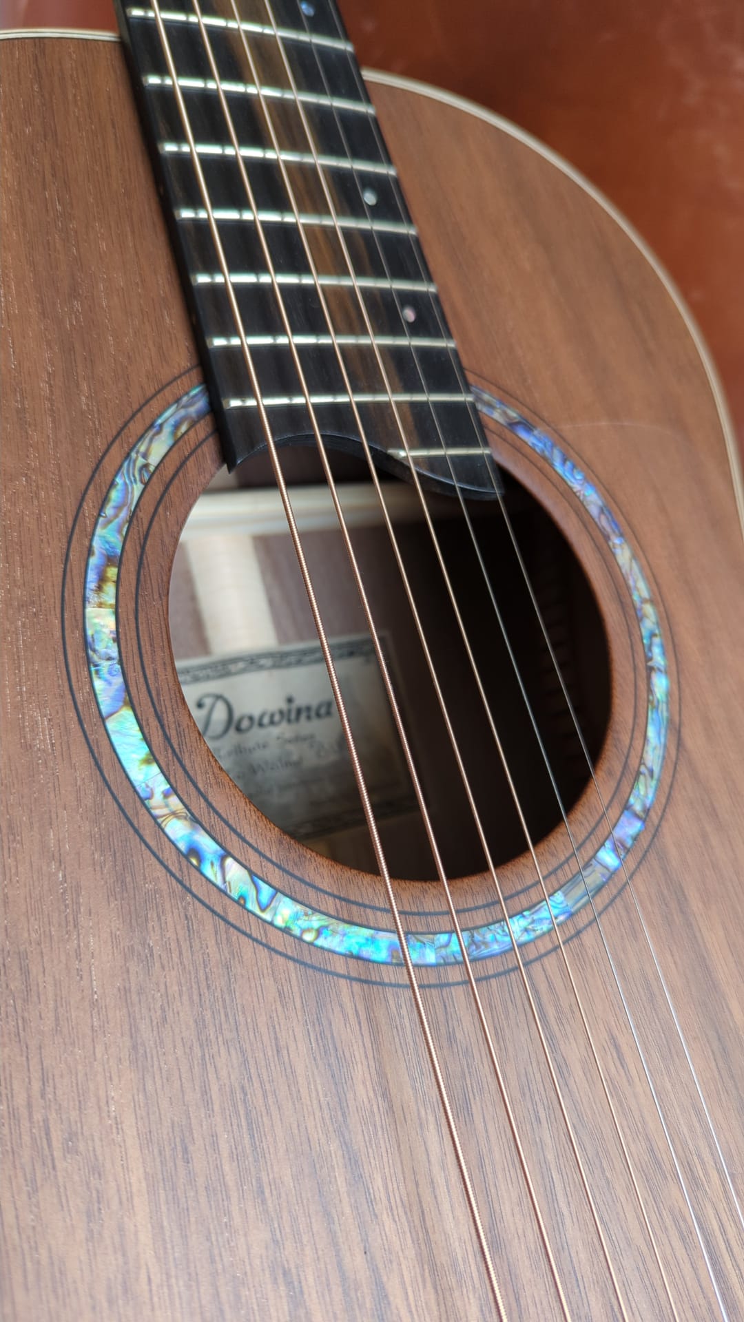 Dowina Tribute To Walnut BV Parlour Guitar (Used)