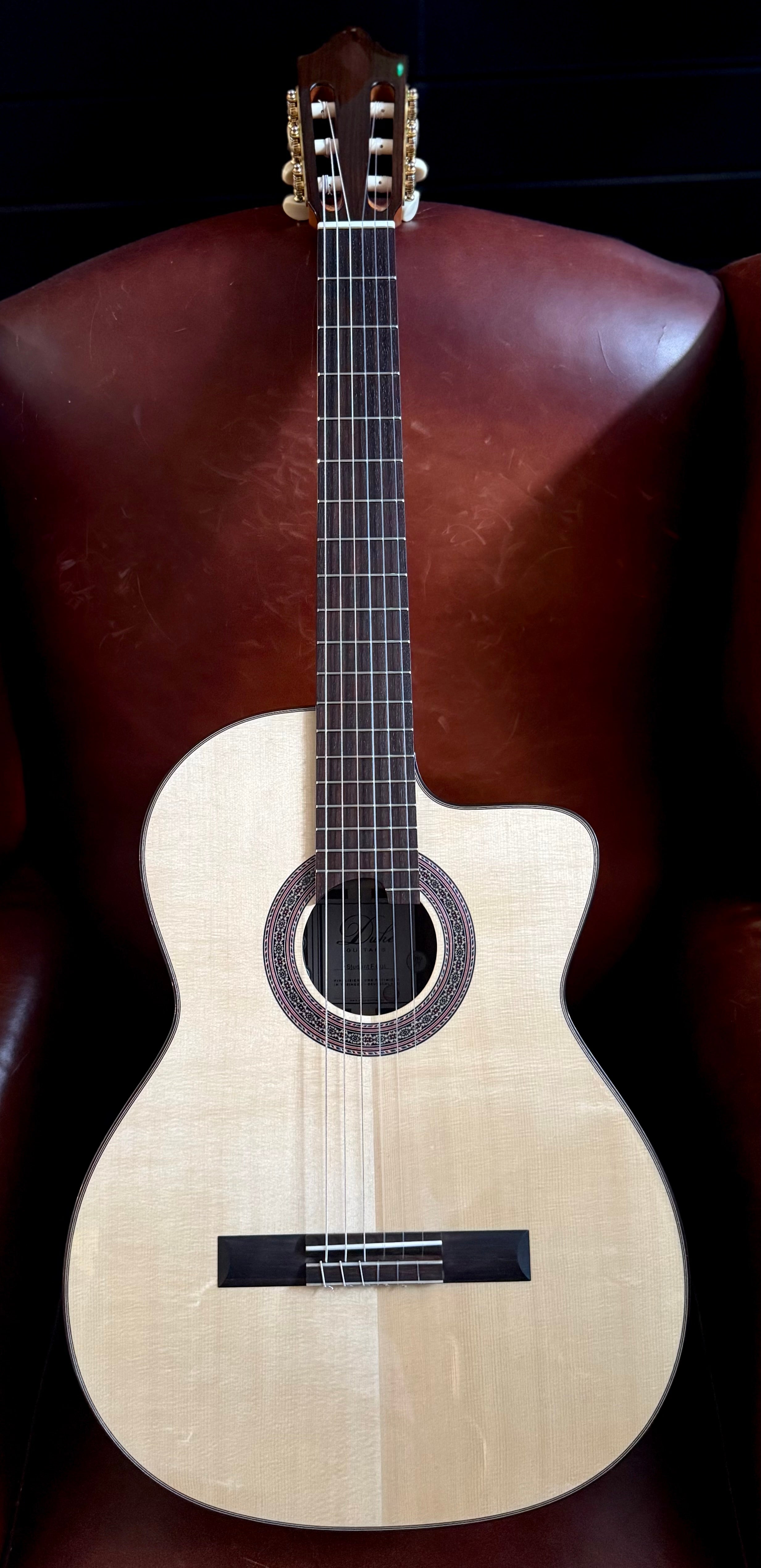 Duke Student F Cut Nylon Strung Guitar.  Utterly Stunning Classical Guitar