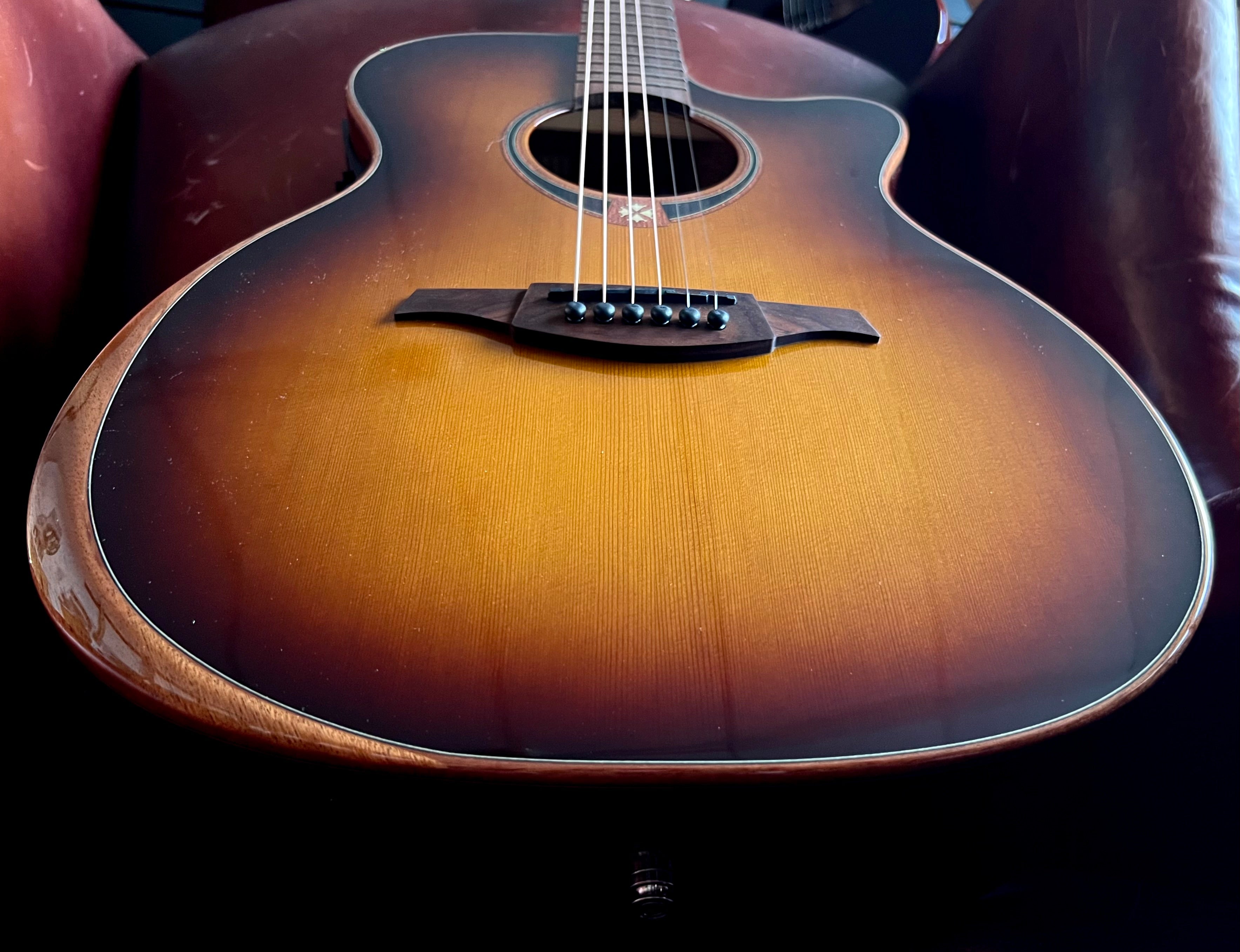 LAG T118ABCE-BRS Special Edition With Bevel. Exuisite Luxury Electro Acoustic Guitar, Electro Acoustic Guitar for sale at Richards Guitars.