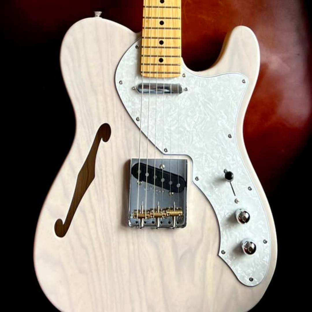 FGN Neoclassic TE 100M Ash Thinline White Blonde, Electric Guitar for sale at Richards Guitars.