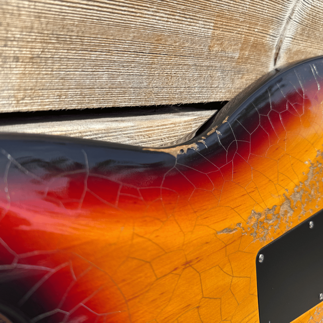 Valiant Soothsayer Distressed Vintage Burst W' Stainless Steel Fret Upgrade