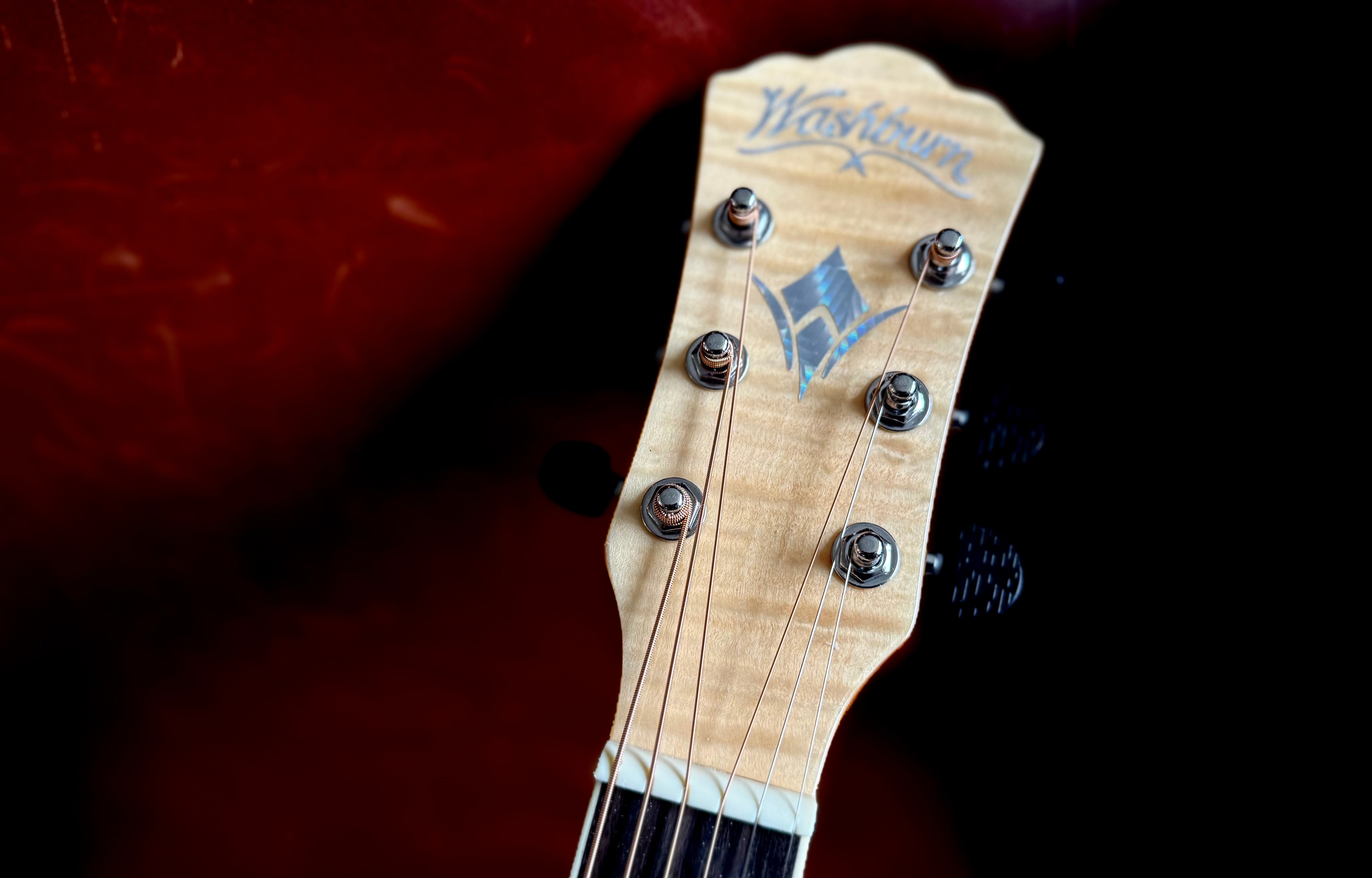 Washburn AG40CE Grand Auditorium - Natural Electro Acoustic Guitar w' £225 Custom Pro Setup Package Included