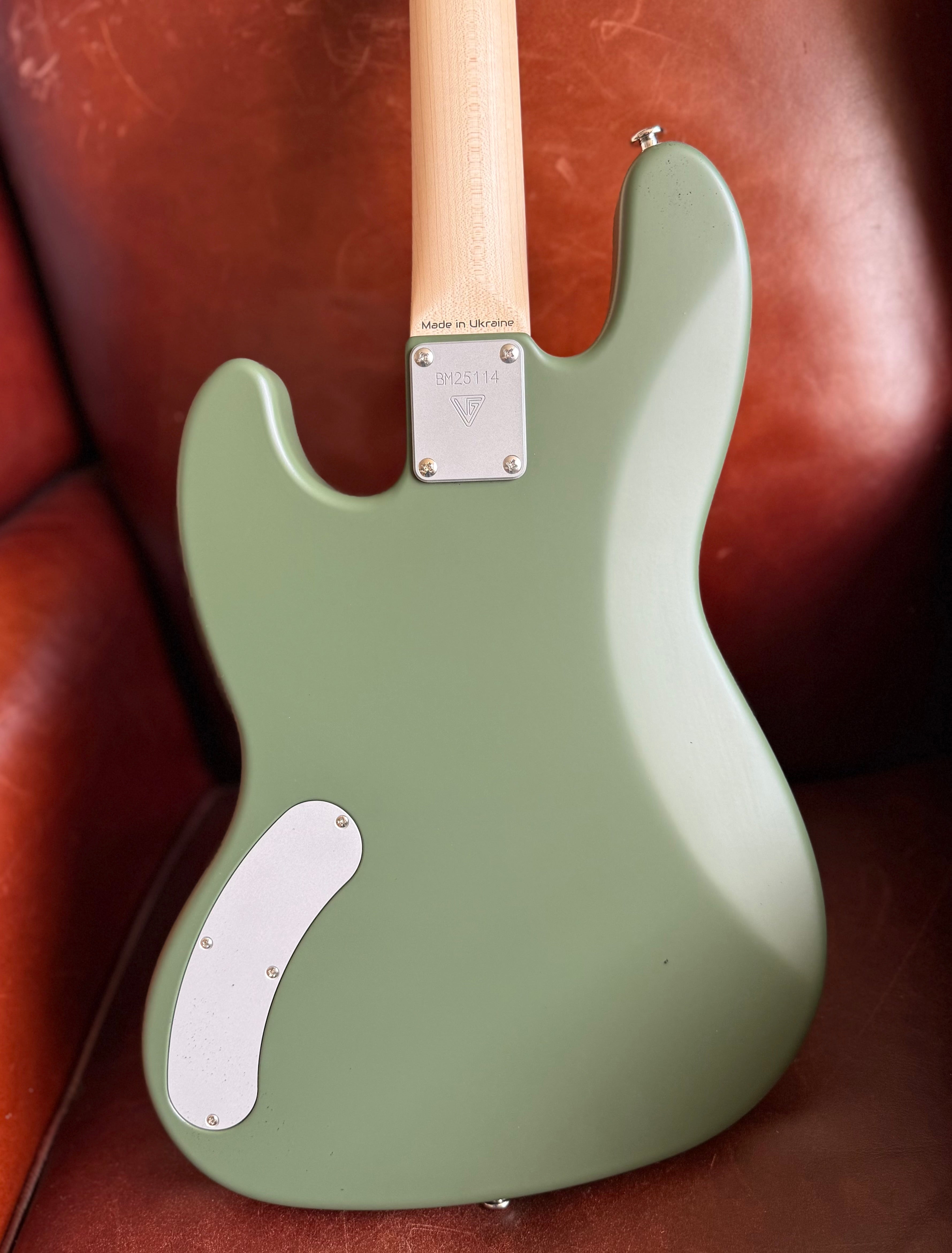 Valiant Mini Bass Olive Green.  World Class Precision Engineered Mini Bass - INCREDIBLE!