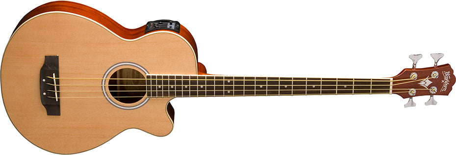 Washburn AB5 Acoustic Bass - Natural Bass Guitar, Bass Guitar for sale at Richards Guitars.