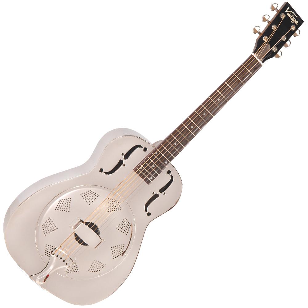 Vintage AMG1 Resonator Guitar ~ Chrome, Acoustic Guitar for sale at Richards Guitars.