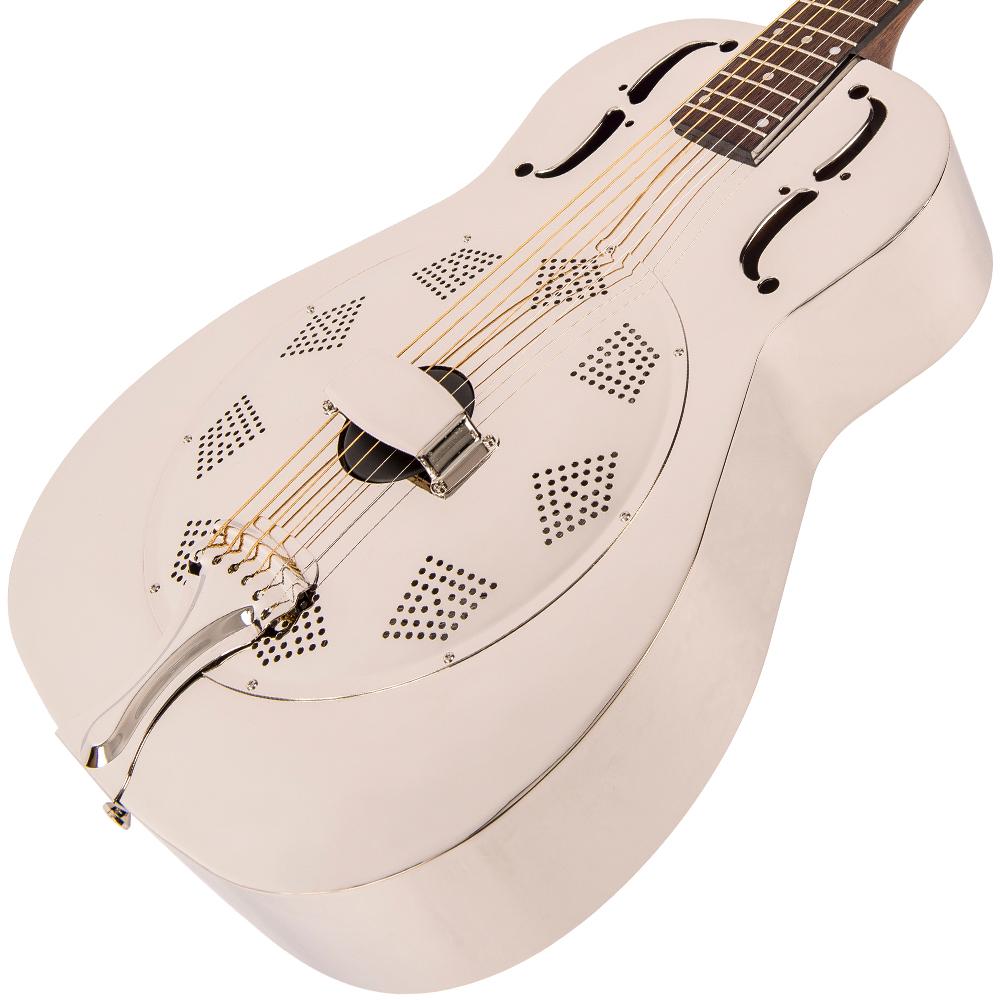 Vintage AMG1 Resonator Guitar ~ Chrome, Acoustic Guitar for sale at Richards Guitars.