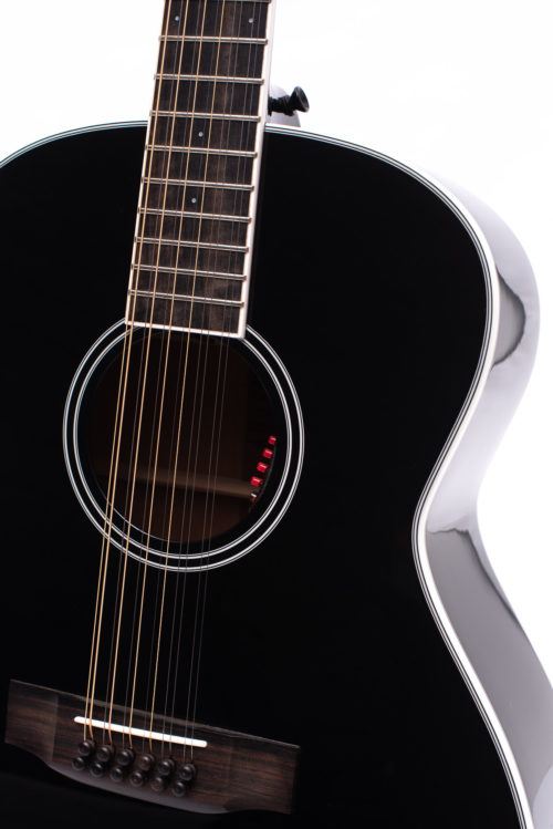 Auden Black Austin Mahogany 12 String., Electro Acoustic Guitar for sale at Richards Guitars.