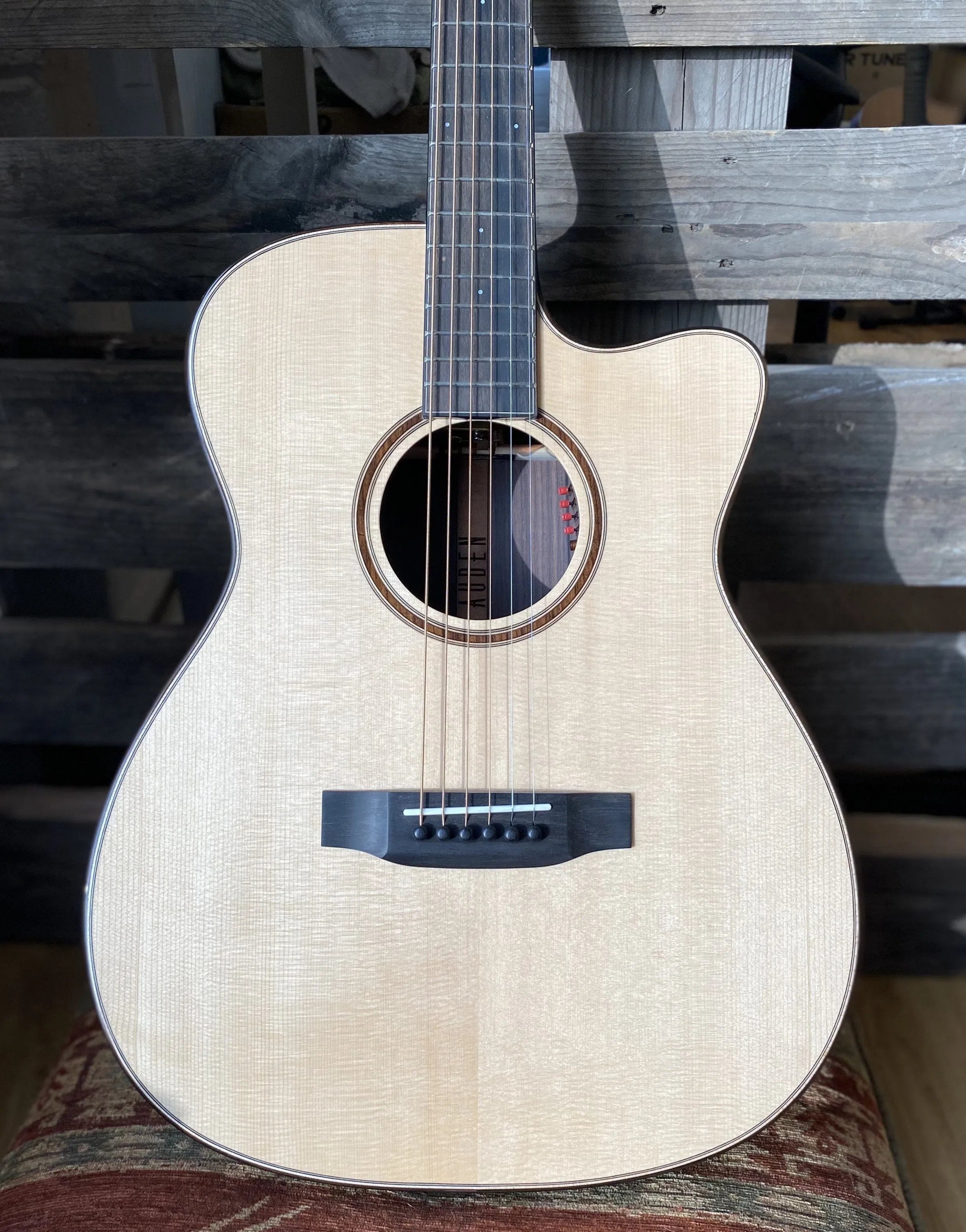 Auden Rosewood Bowman Spruce Top Cutaway Electro Acoustic Guitar, Electro Acoustic Guitar for sale at Richards Guitars.