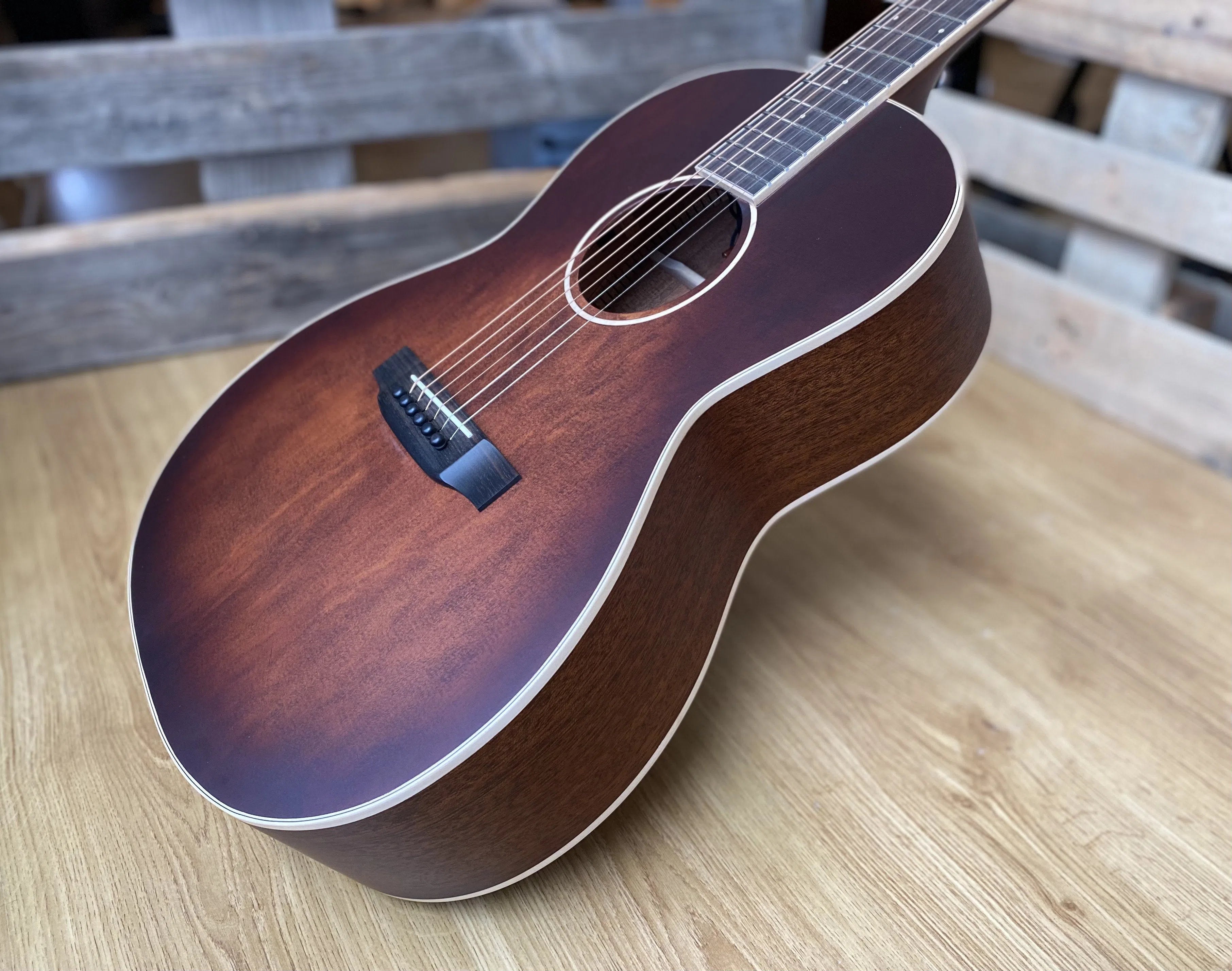 Auden Tobacco Julia Electro Acoustic Guitar, Electro Acoustic Guitar for sale at Richards Guitars.