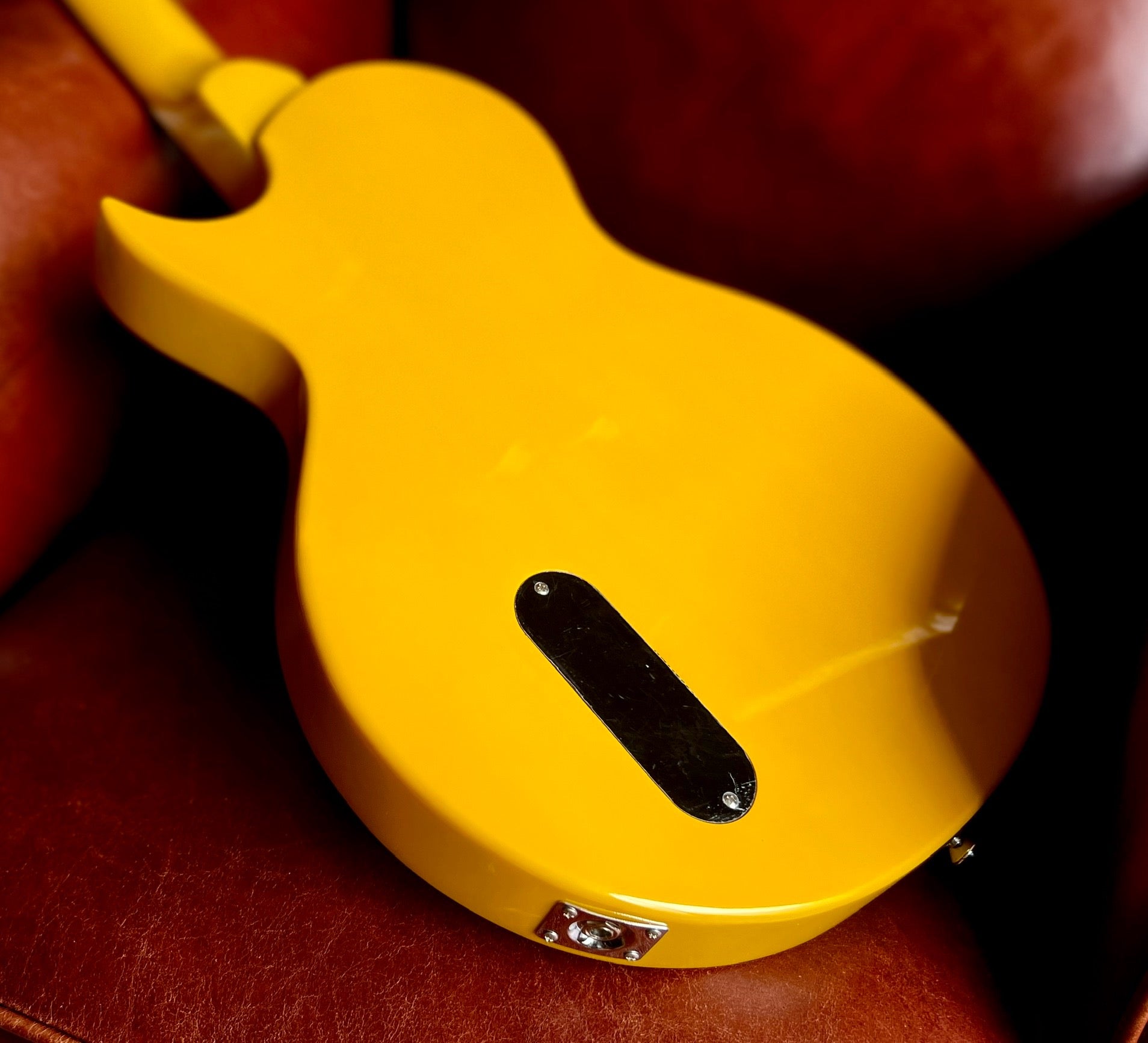 Vintage V120TVY ReIssued Electric Guitar ~ TV Yellow, Electric Guitar for sale at Richards Guitars.