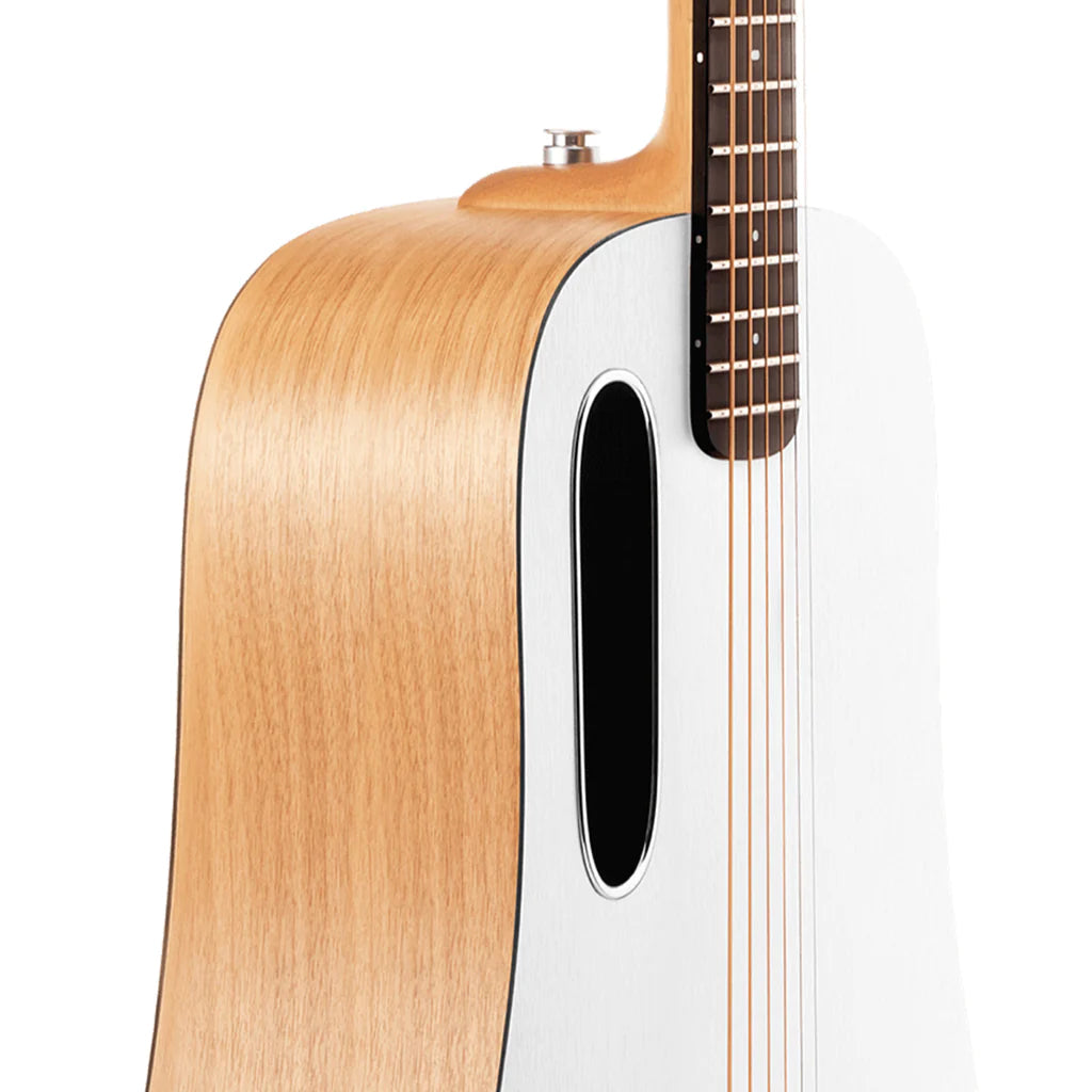 BLUE LAVA Original Acoustic and Lite Bag ~ Frost White / Walnut, Acoustic Guitar for sale at Richards Guitars.