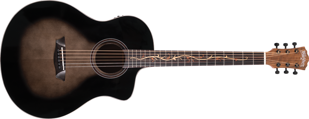 Washburn VITE-S9V - Gloss Charcoal Burst Electro Acoustic Guitar