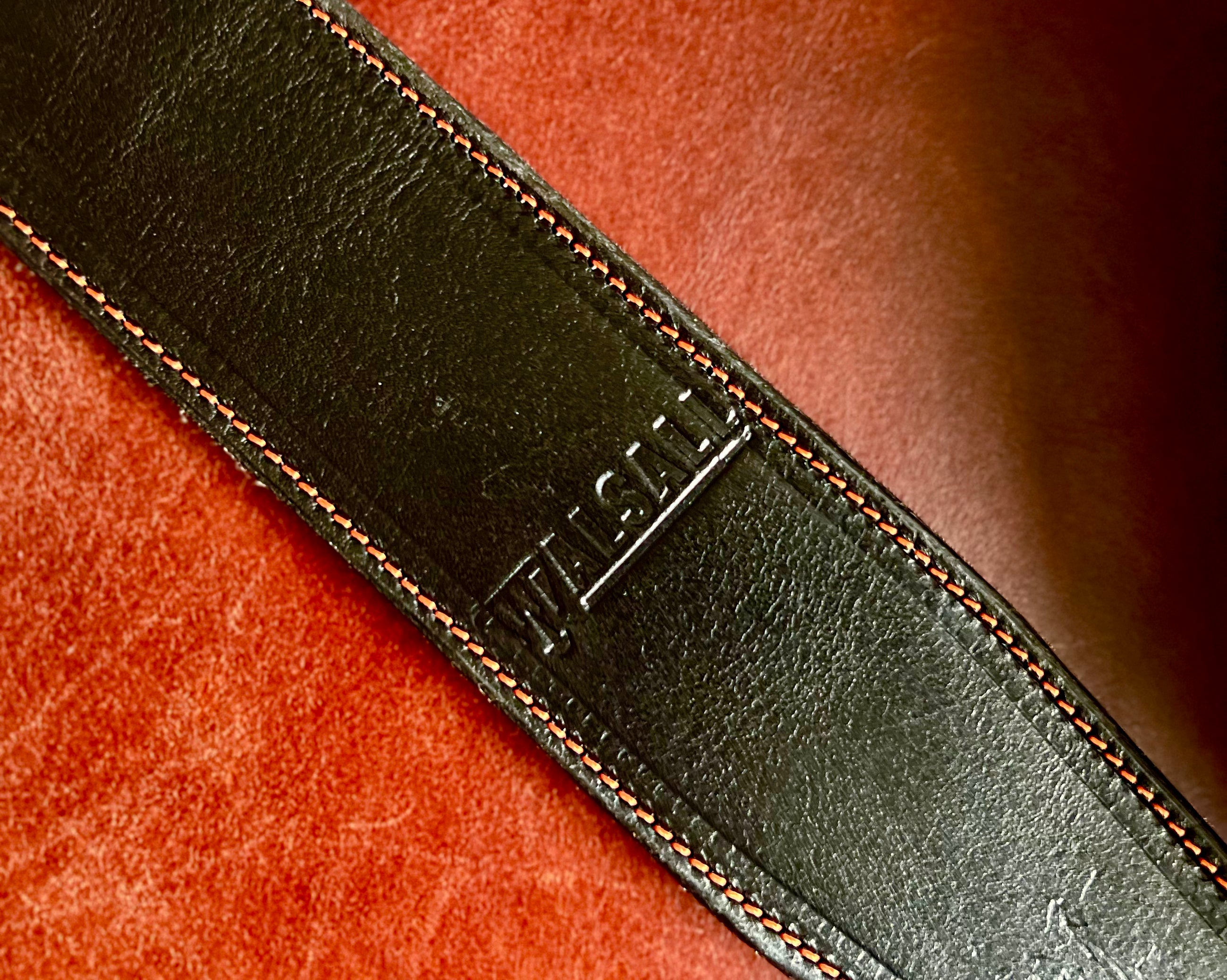 Walsall Hand Made Premium Padded Bridle Leather Guitar Strap ( Just £79 when bought with a guitar saving £40), Accessory for sale at Richards Guitars.