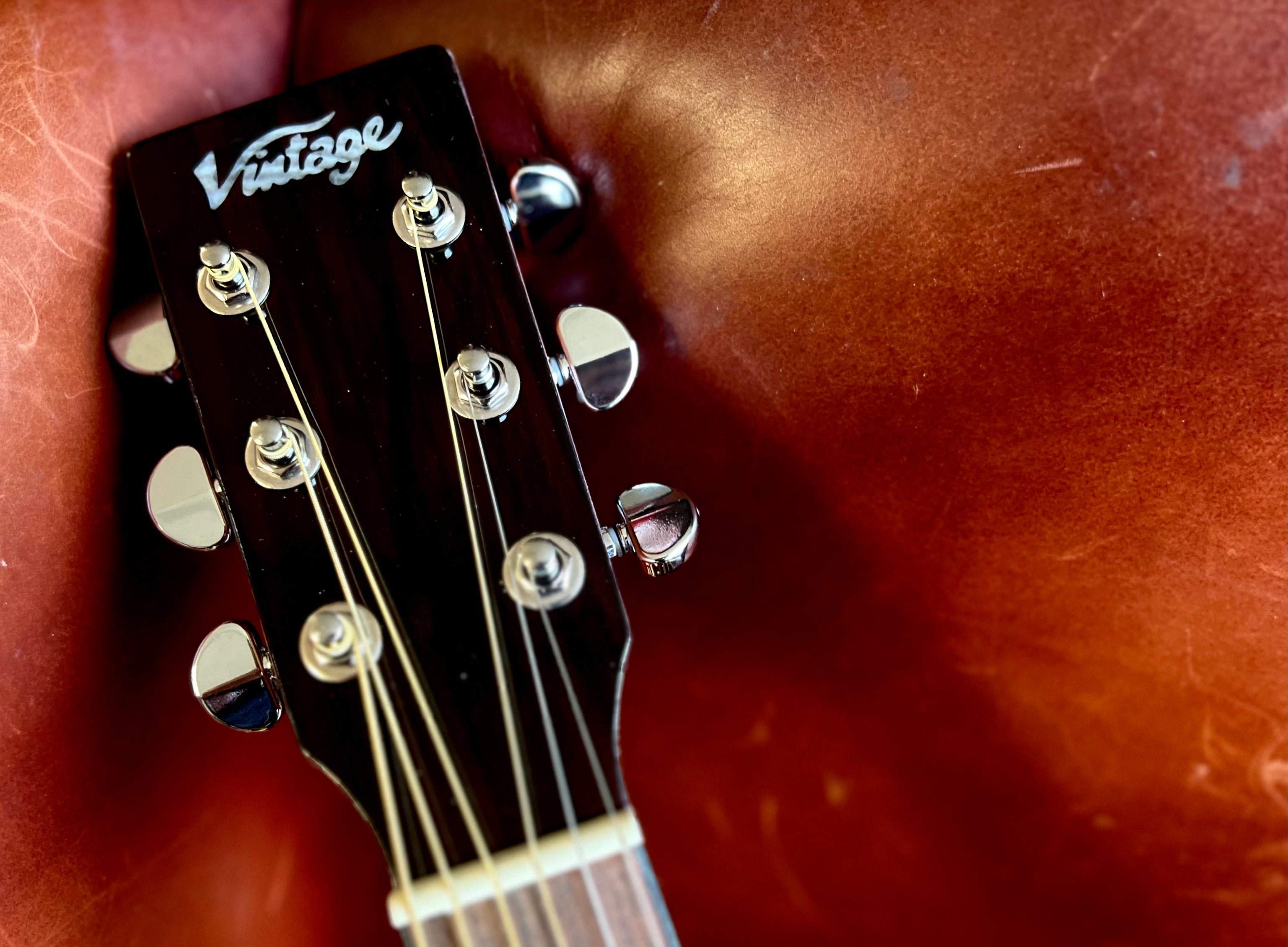 Vintage VGA990 Electro-Acoustic Sweetwater Guitar ~ Sunburst, Electro Acoustic Guitar for sale at Richards Guitars.