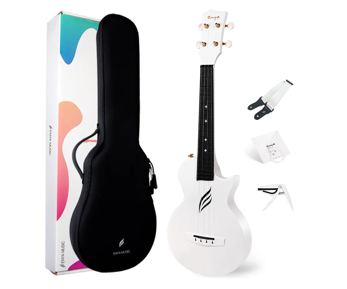 Enya Nova U Concert White, Ukulele for sale at Richards Guitars.