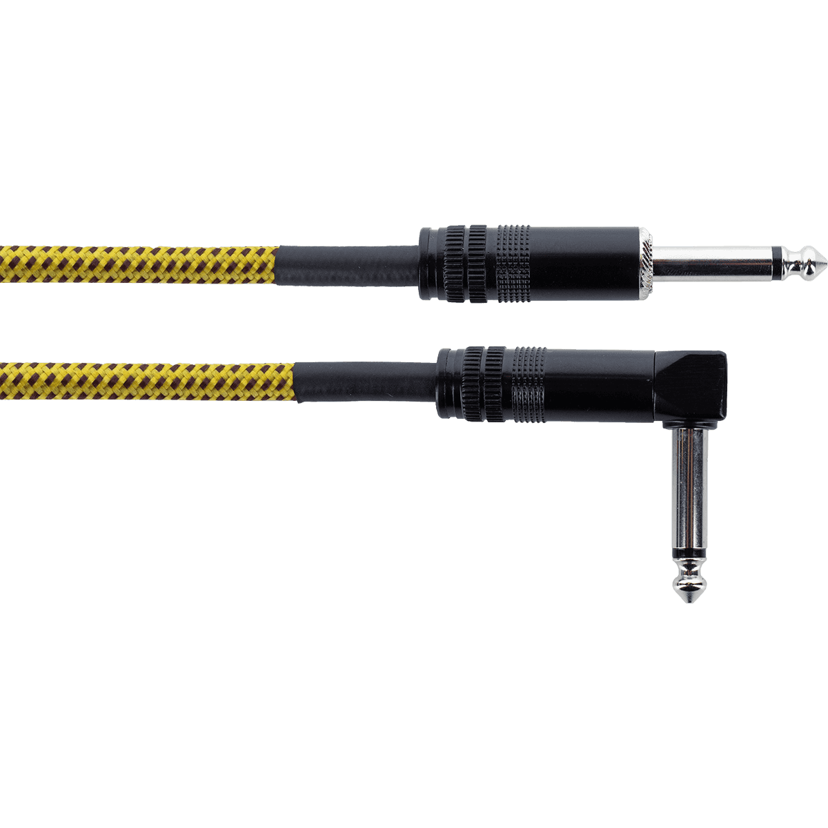 Cordial ECL EI3PR-TWEED-YE 3 Metre Tweed Guitar Cable w' Angled Jack