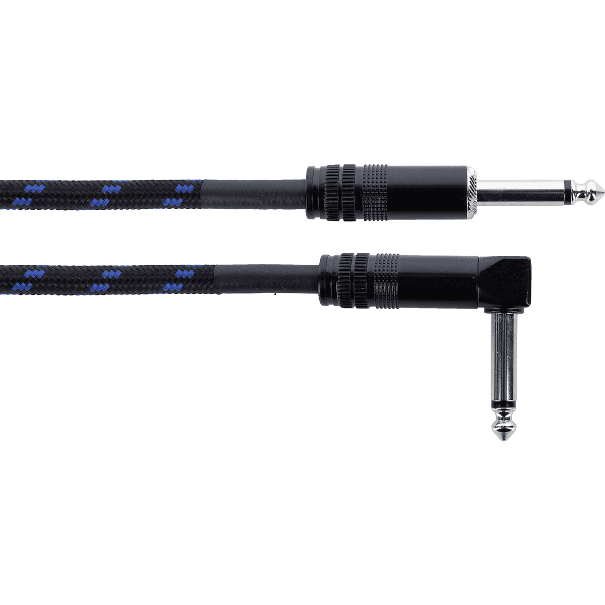 Cordial Elements ECL EI3PR-TWEED-BL 3 Metre Blue/Black Tweed Cable w'Angled Jack