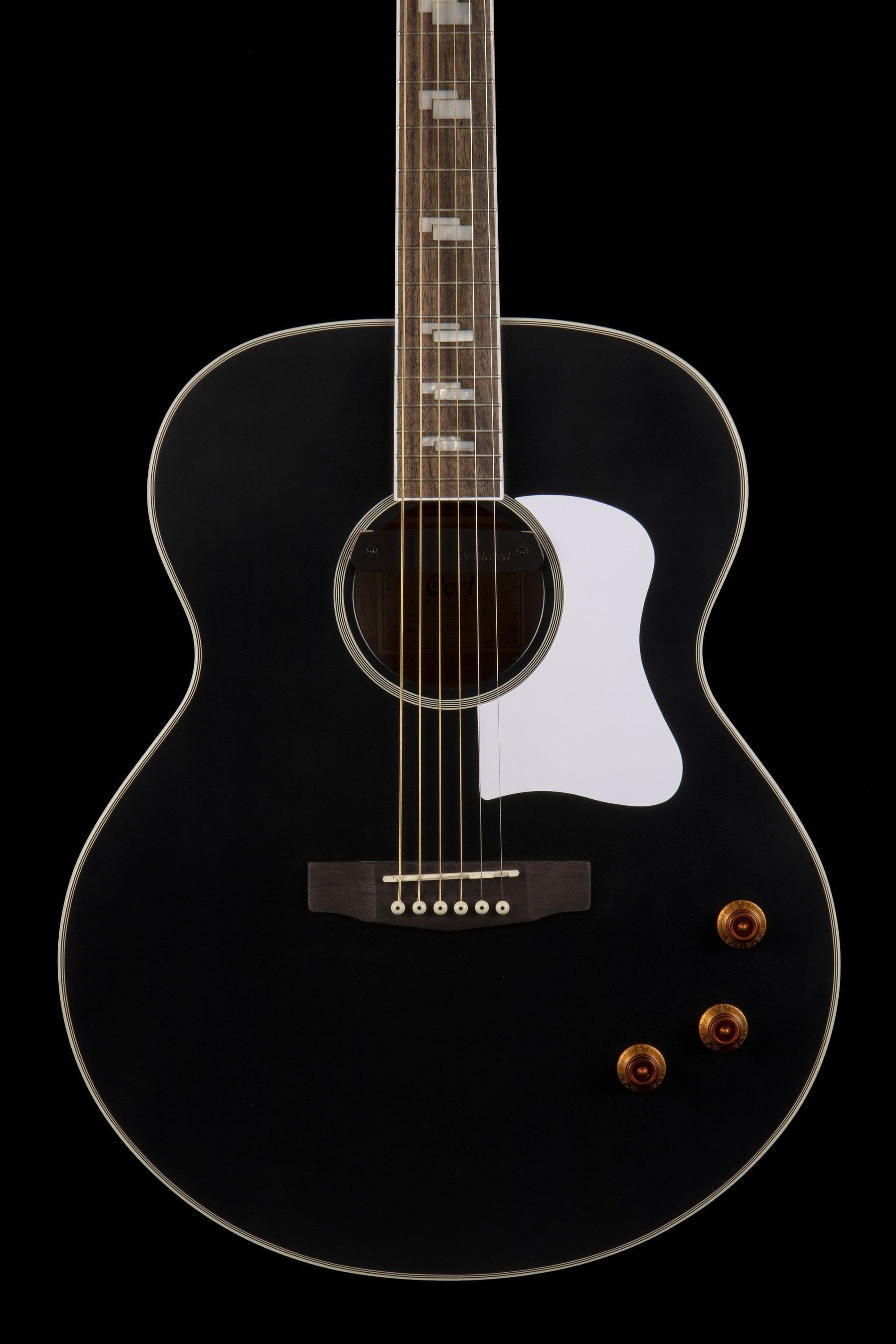 Cort CJ Retro Vintage Black Matte, Acoustic Guitar for sale at Richards Guitars.