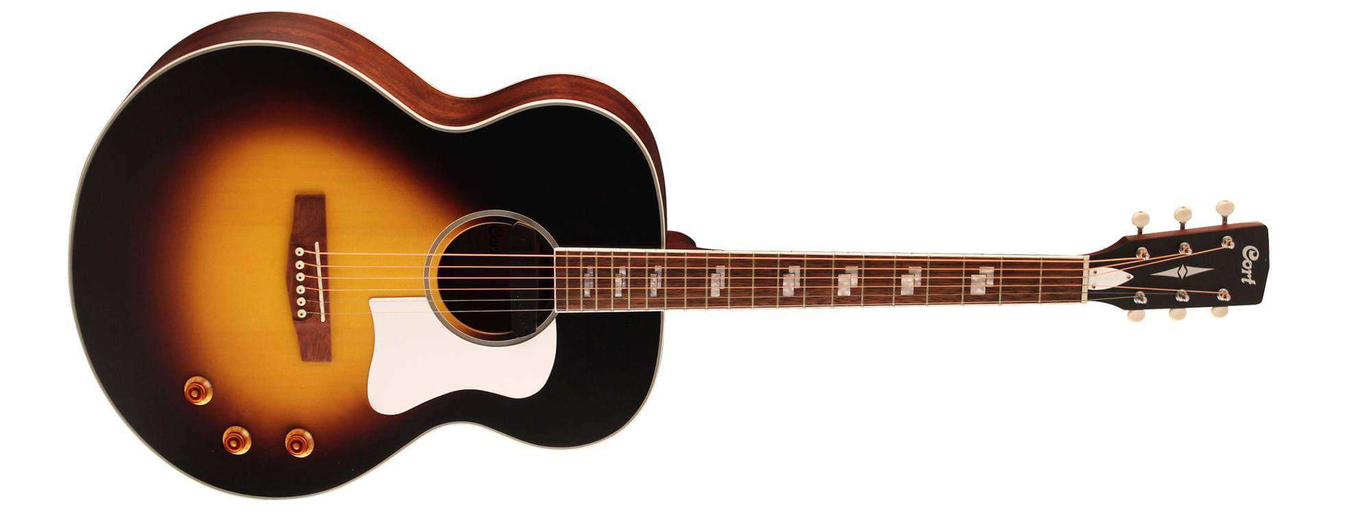 Cort CJ Retro Vintage Sunburst Matte, Electro Acoustic Guitar for sale at Richards Guitars.