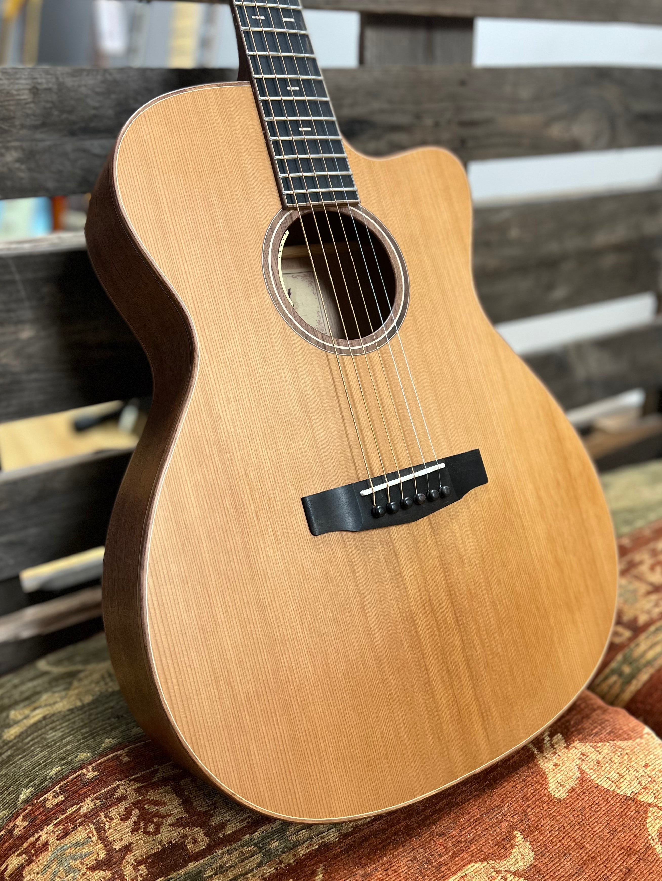 Cort Flow-OC Premium Grade All Solid Wood Electro Acoustic Guitar with LR Baggs Anthem, Electro Acoustic Guitar for sale at Richards Guitars.