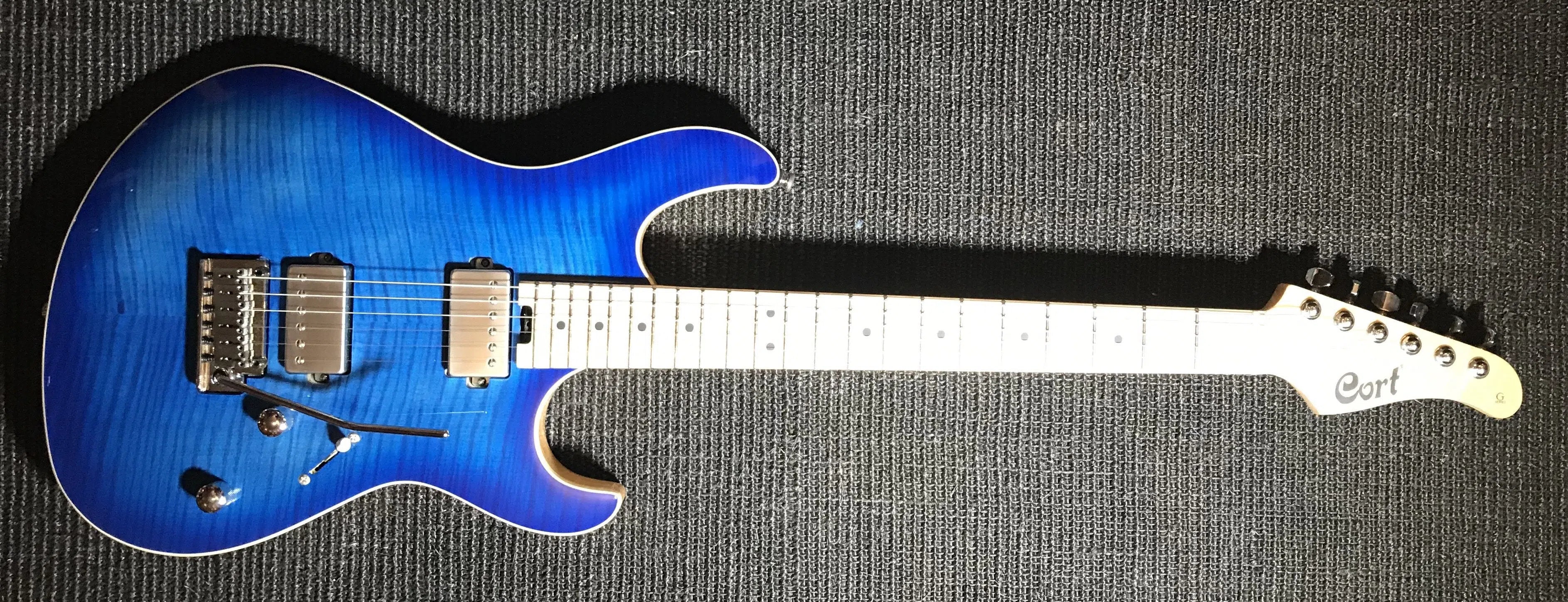 Cort G290 FAT II Bright Blue Burst, Electric Guitar for sale at Richards Guitars.