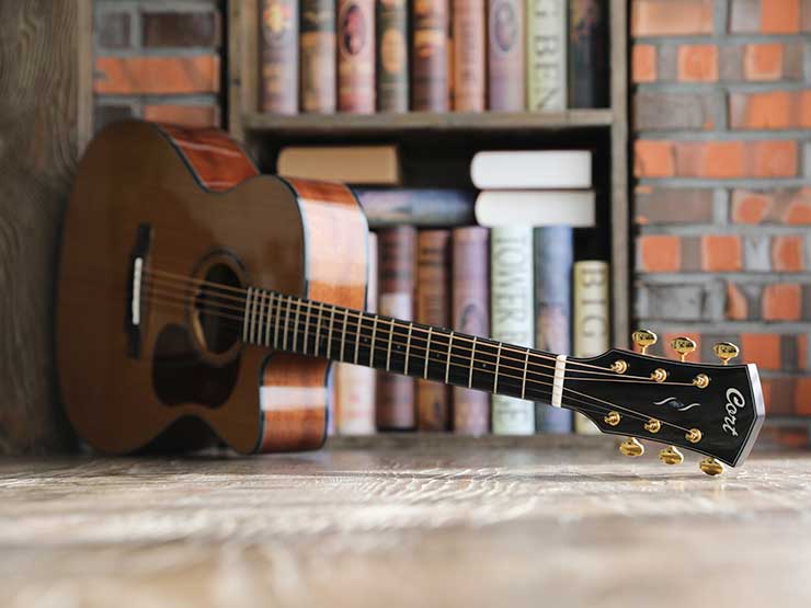 Cort Gold OC6 w/case Natural, Electro Acoustic Guitar for sale at Richards Guitars.