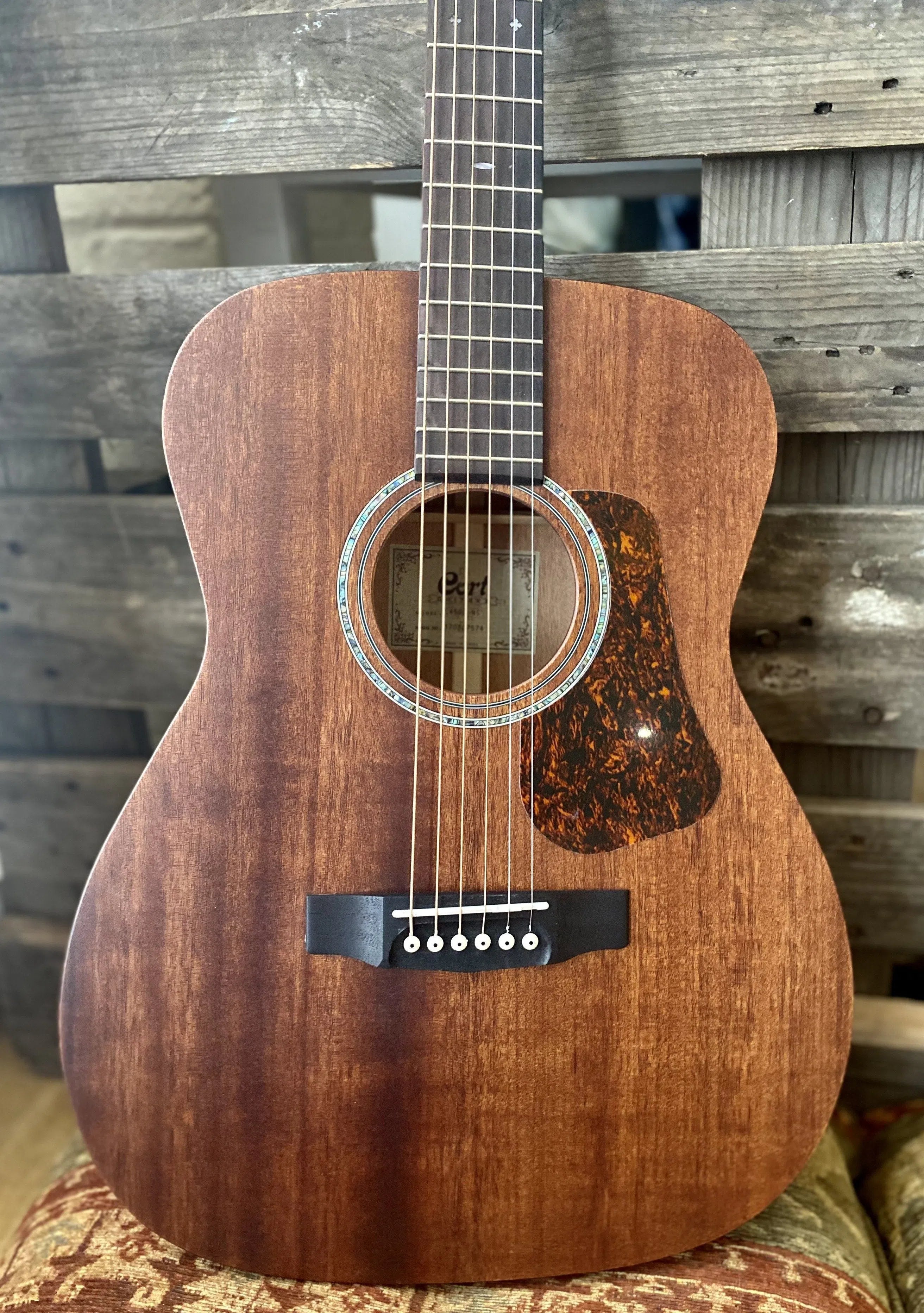 Cort Luce L450C NS Natural Satin Solid Mahogany OM, Acoustic Guitar for sale at Richards Guitars.