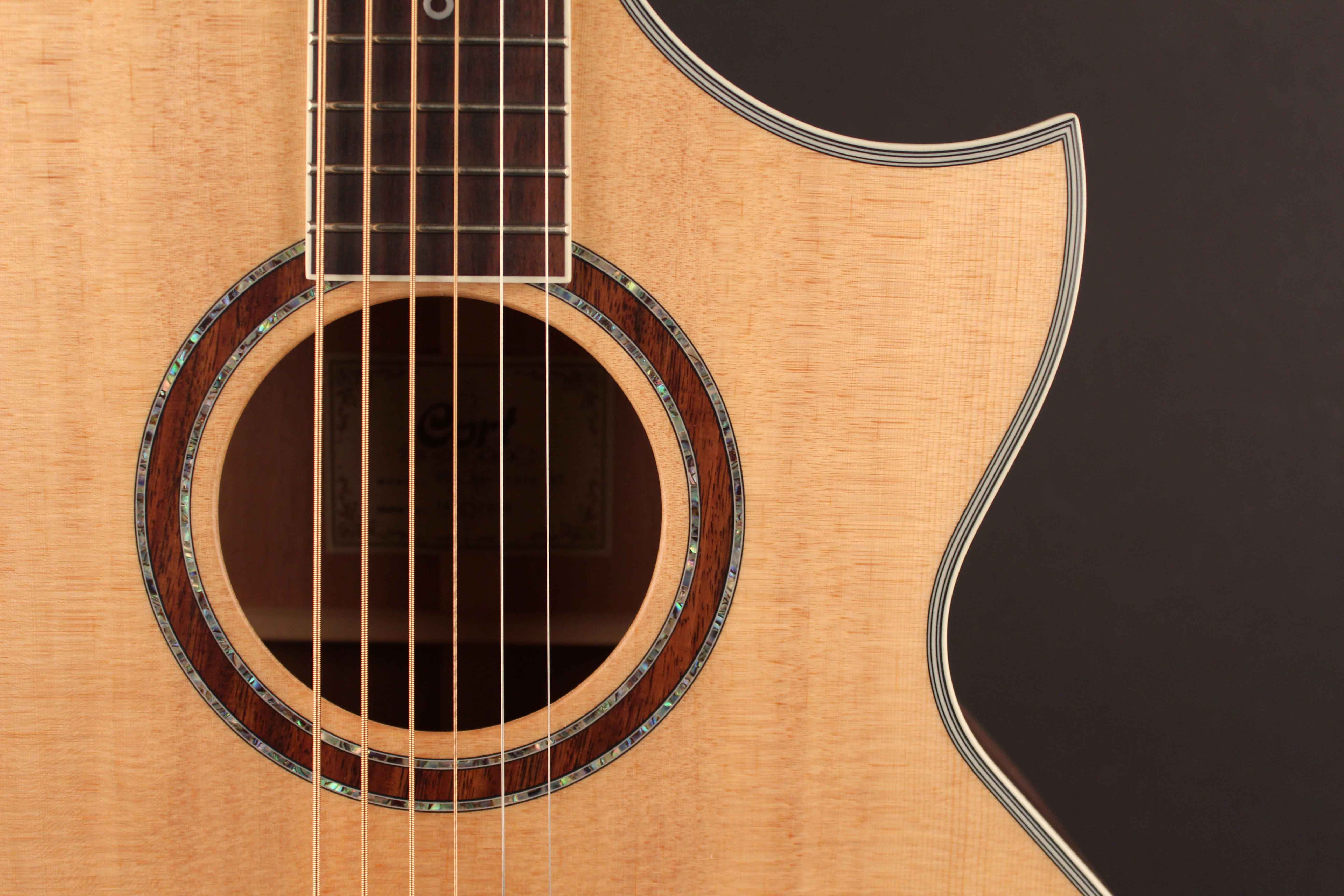 Cort NDX Baritone Natural Satin, Electro Acoustic Guitar for sale at Richards Guitars.