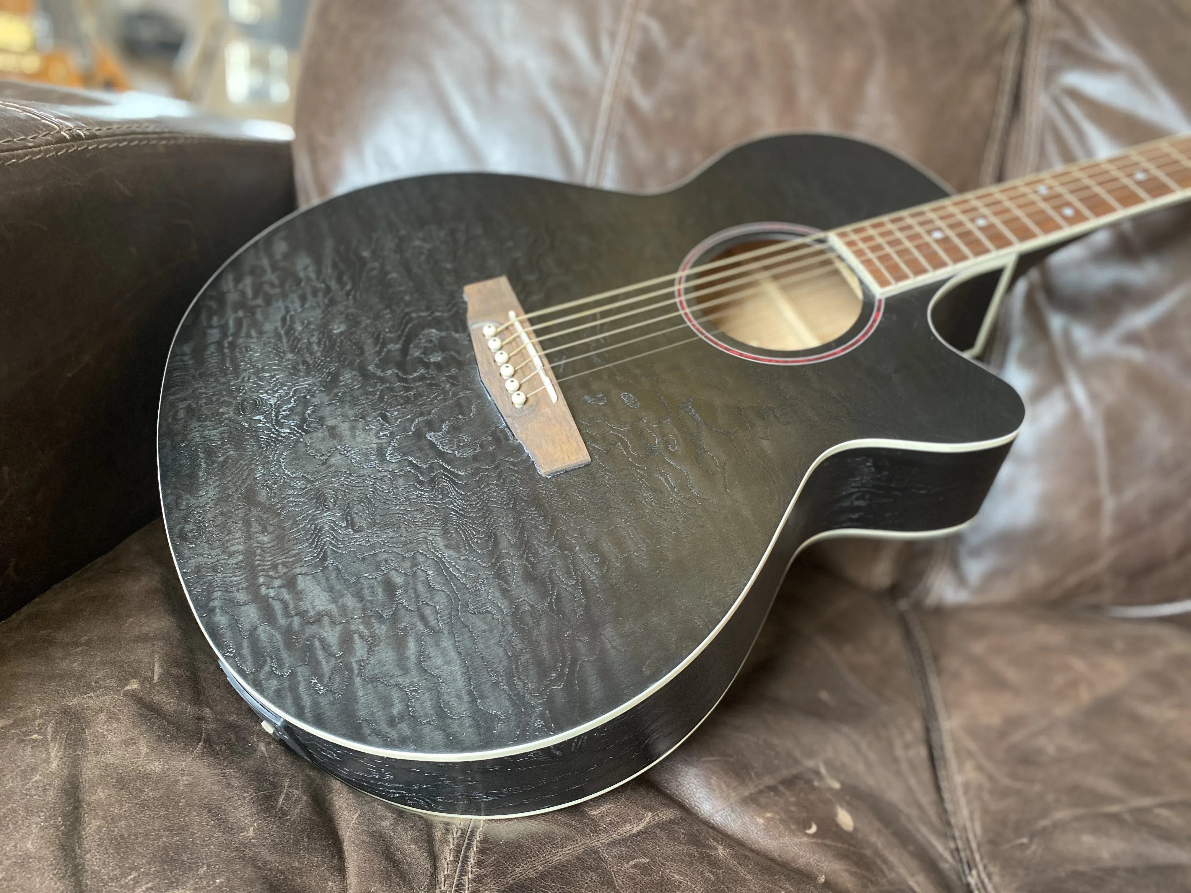 Cort SFX-AB-OP-BK Electro-acoustic Black Satin, Electro Acoustic Guitar for sale at Richards Guitars.