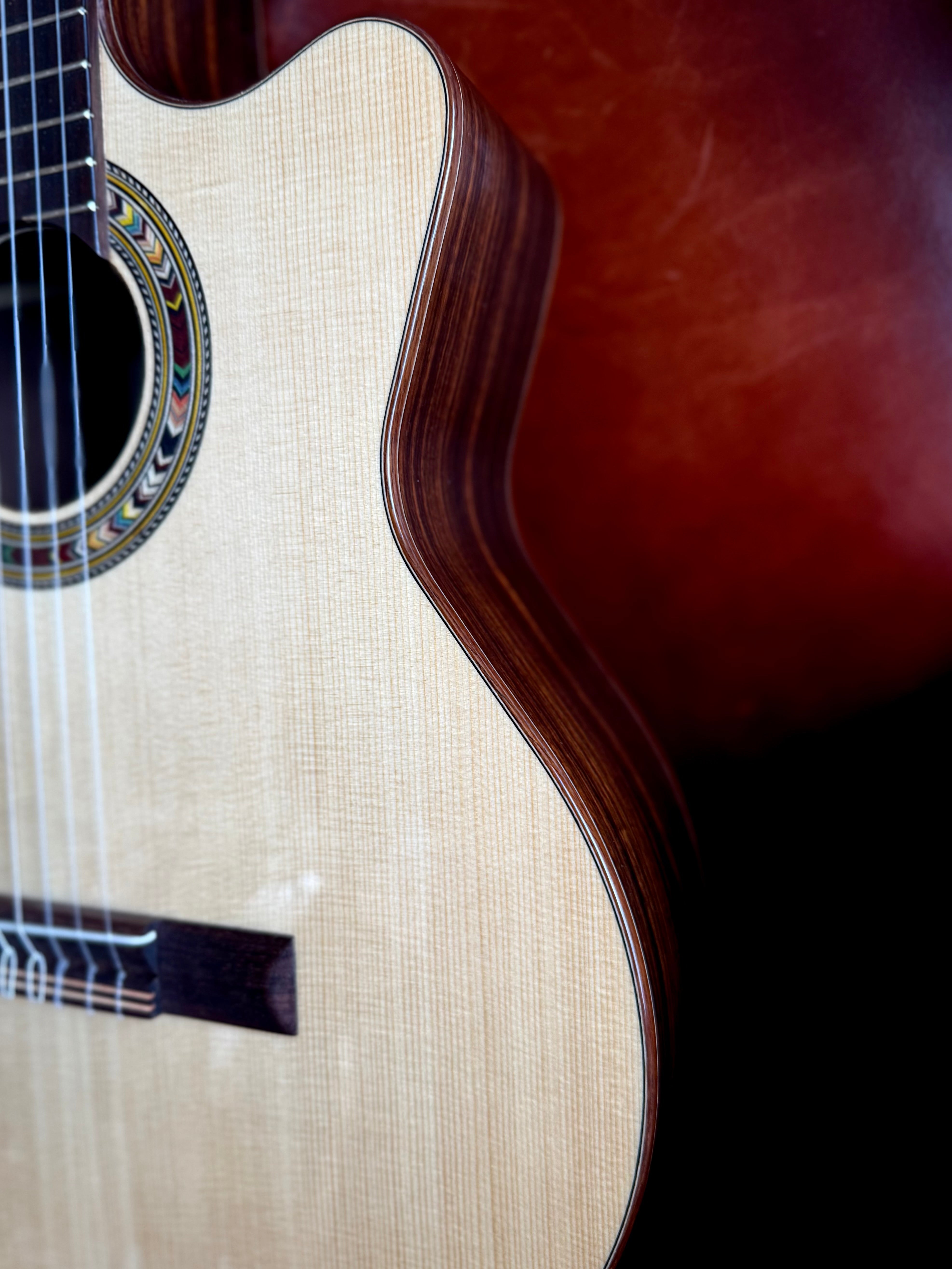 Kremona F65CWS, Solid Spruce, Indian Rosewood Back & Sides,  Hand Made Electro Nylon Strung Guitar